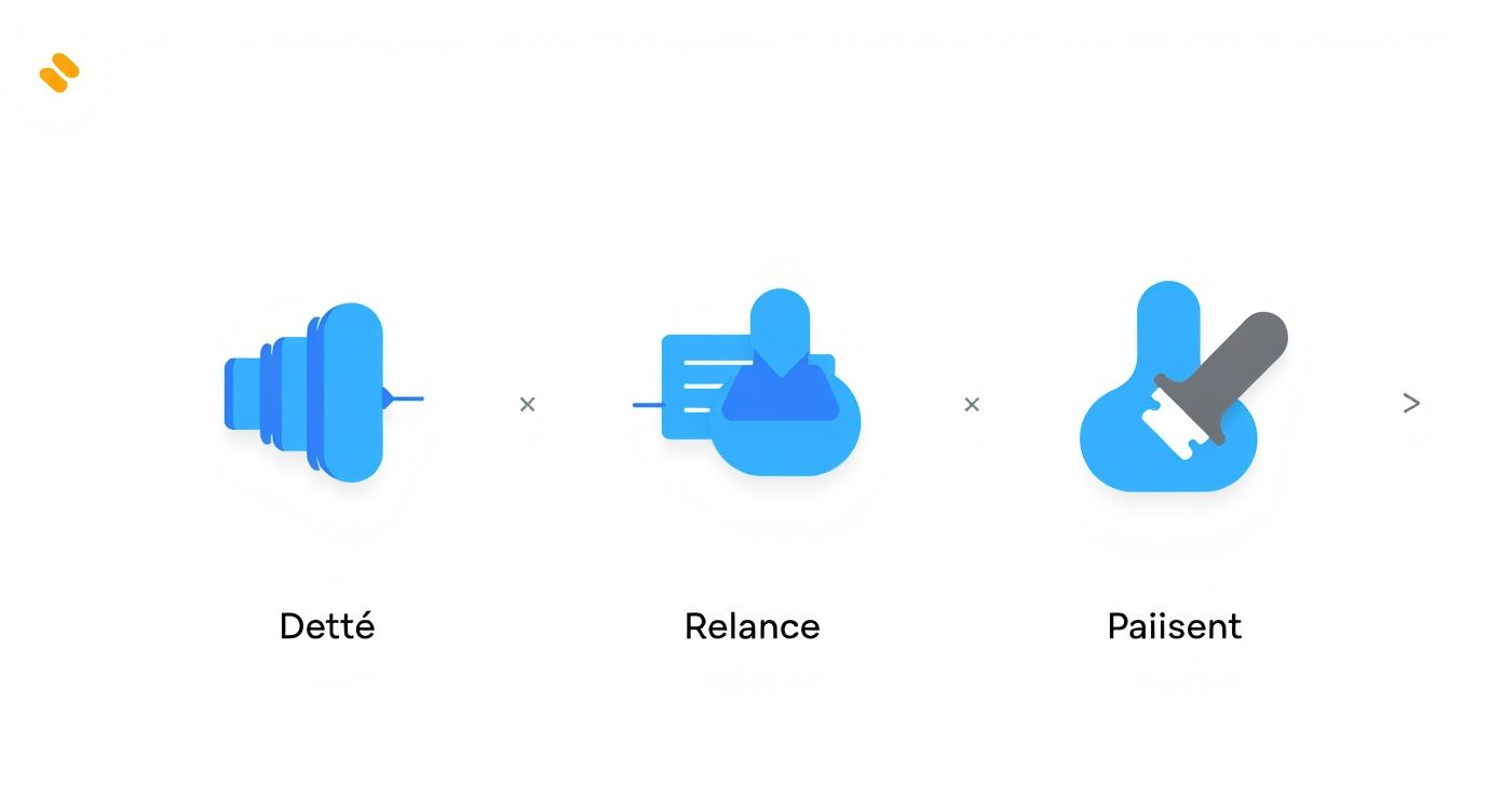Infographic about lettre de relance pour impayé