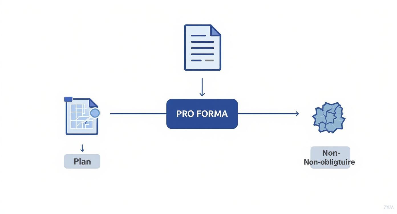 Infographic about facture pro forma