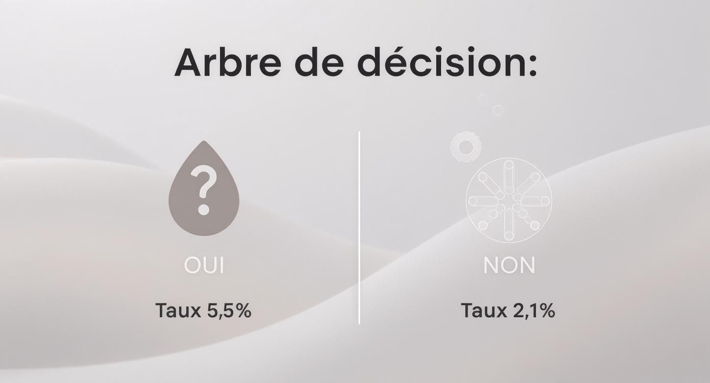 Infographic about différent taux de tva