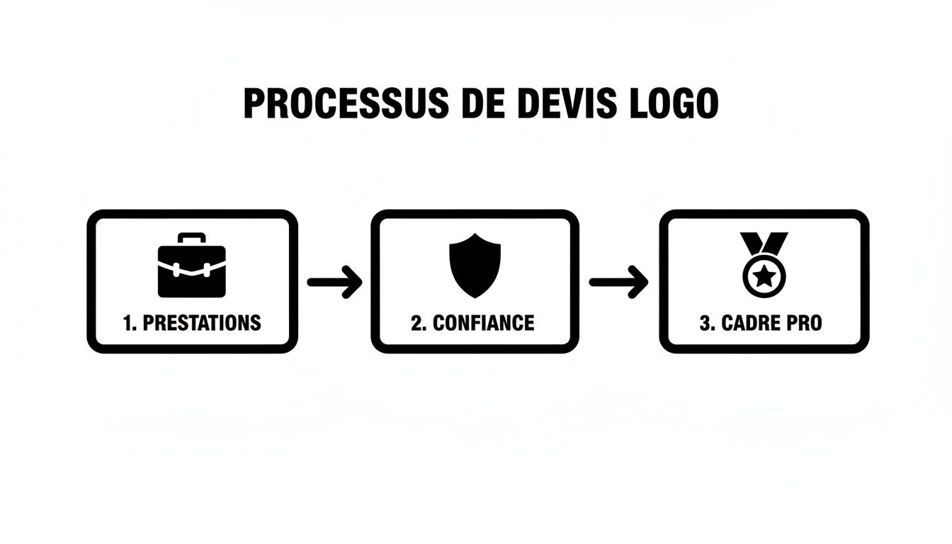 Infographic about devis pour un logo