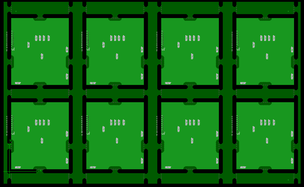 Example of PCB panel created within KiCad