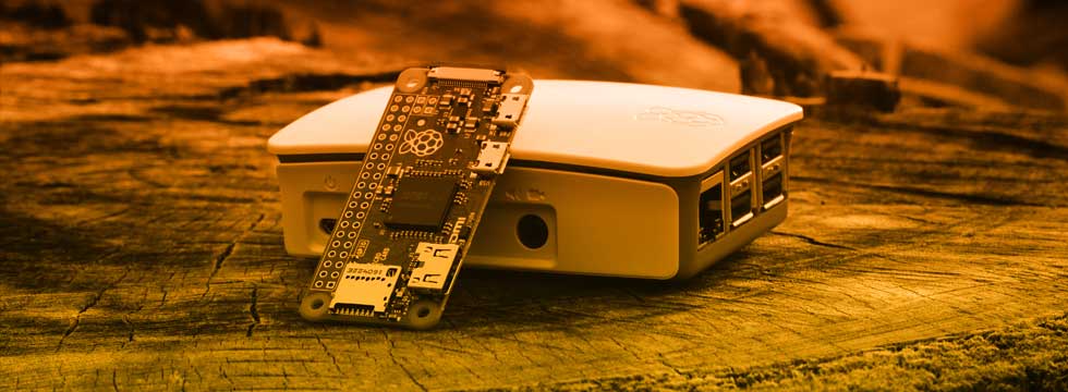 Raspberry Pi with a mechanical enclosure used for electronics prototyping