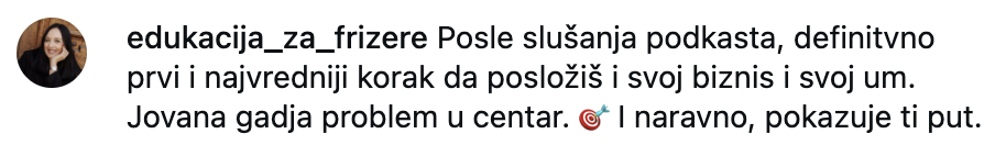 Testimonial edukacija za frizere