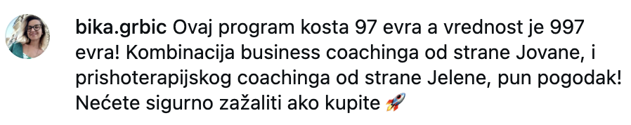 Testimonial bika grbic