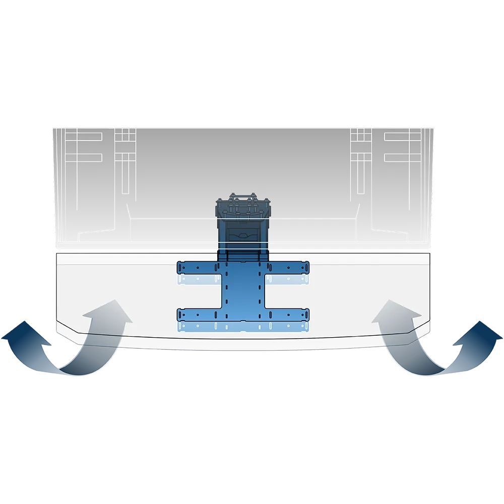 Technical illustration of the Einarm-Lift — component detail by H+B technics