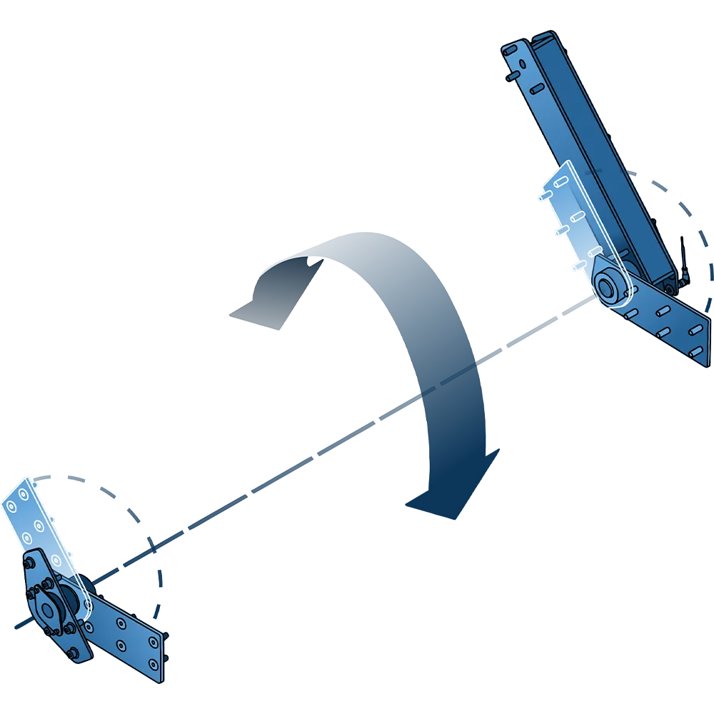 Technical illustration of the Garage Seat — installation context on yacht stern by H+B technics