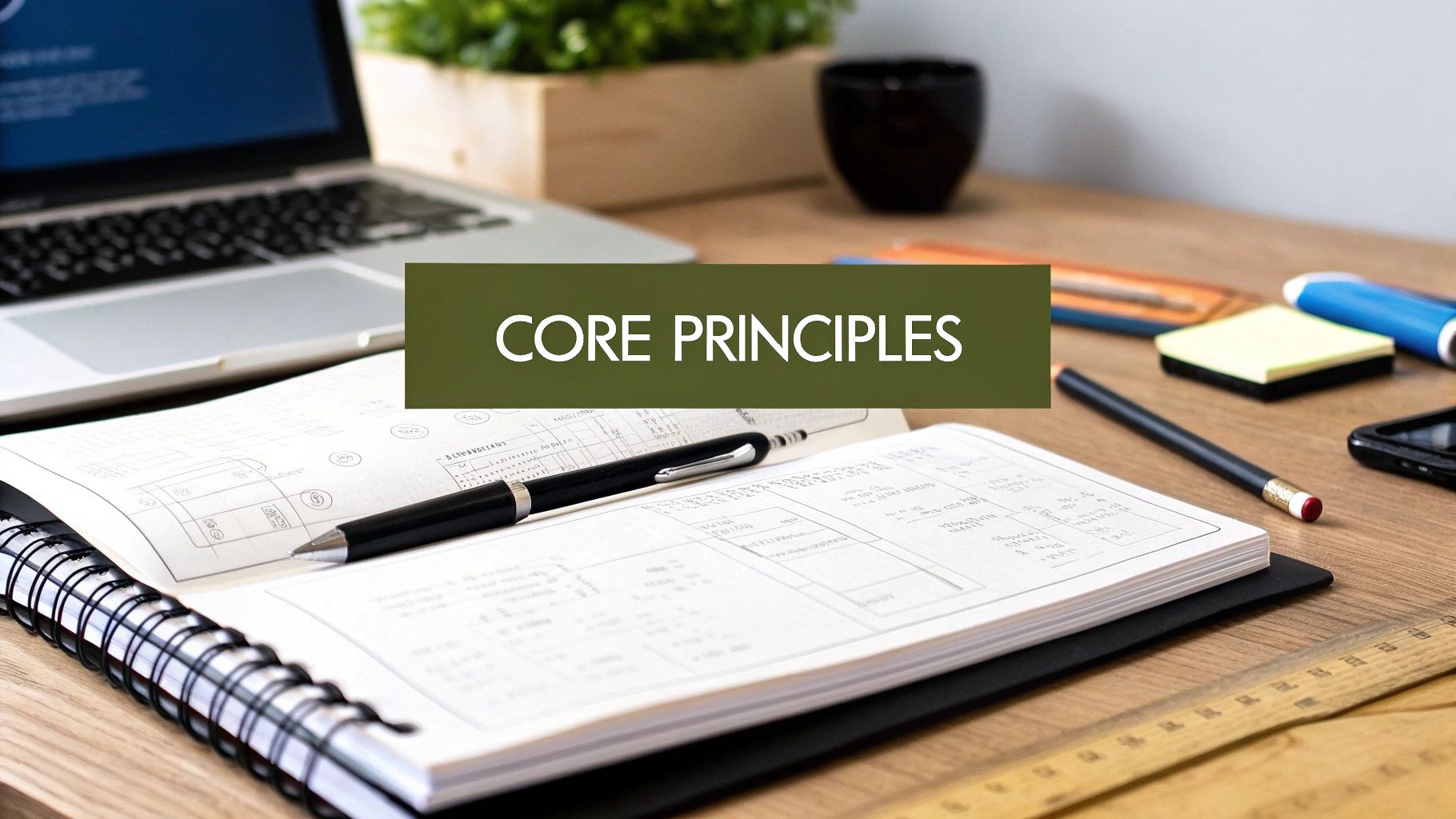 A team of designers and developers collaborating around a screen, indicating teamwork and efficiency.