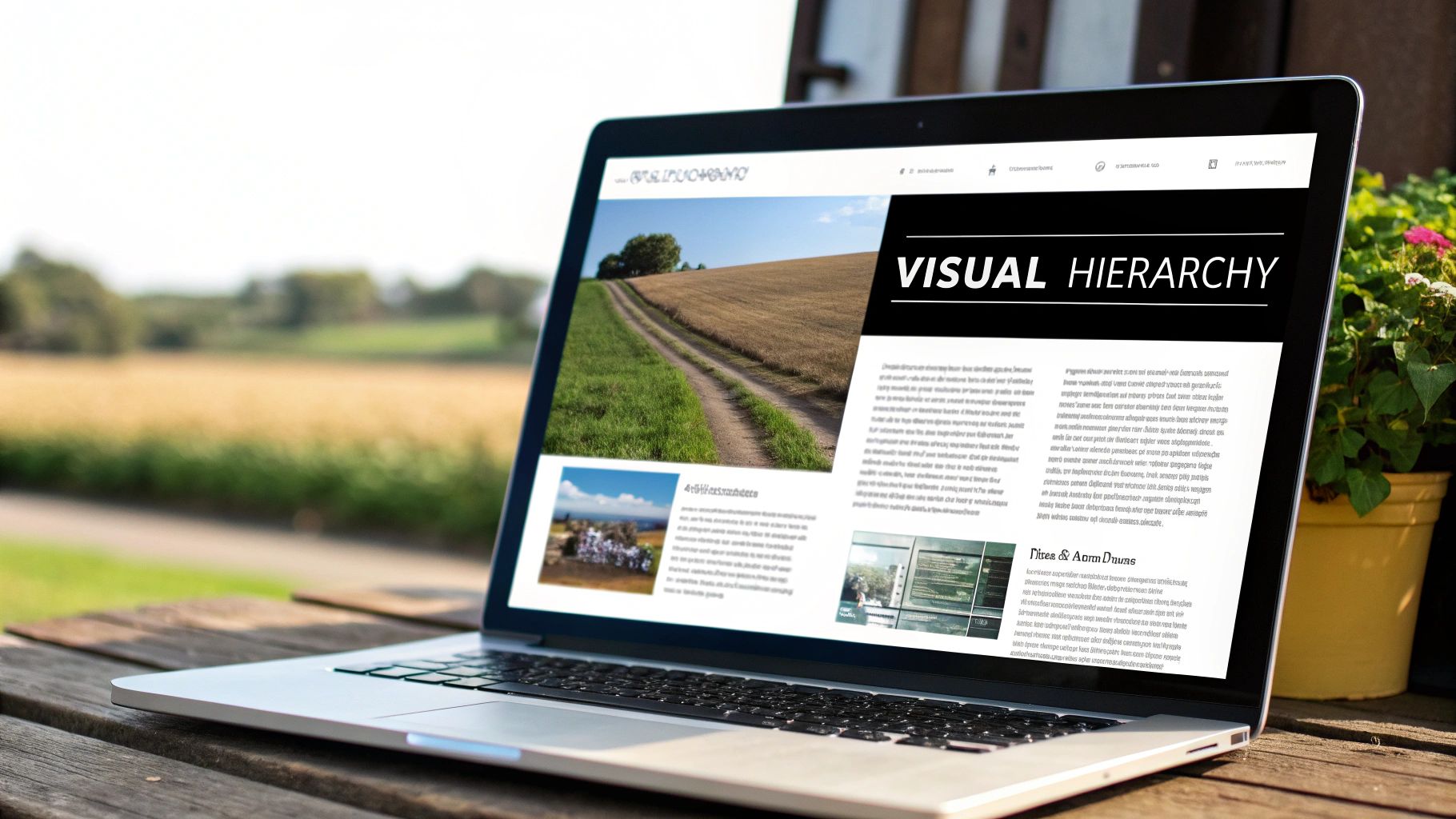 A visually balanced design showing effective use of typography and value contrast.