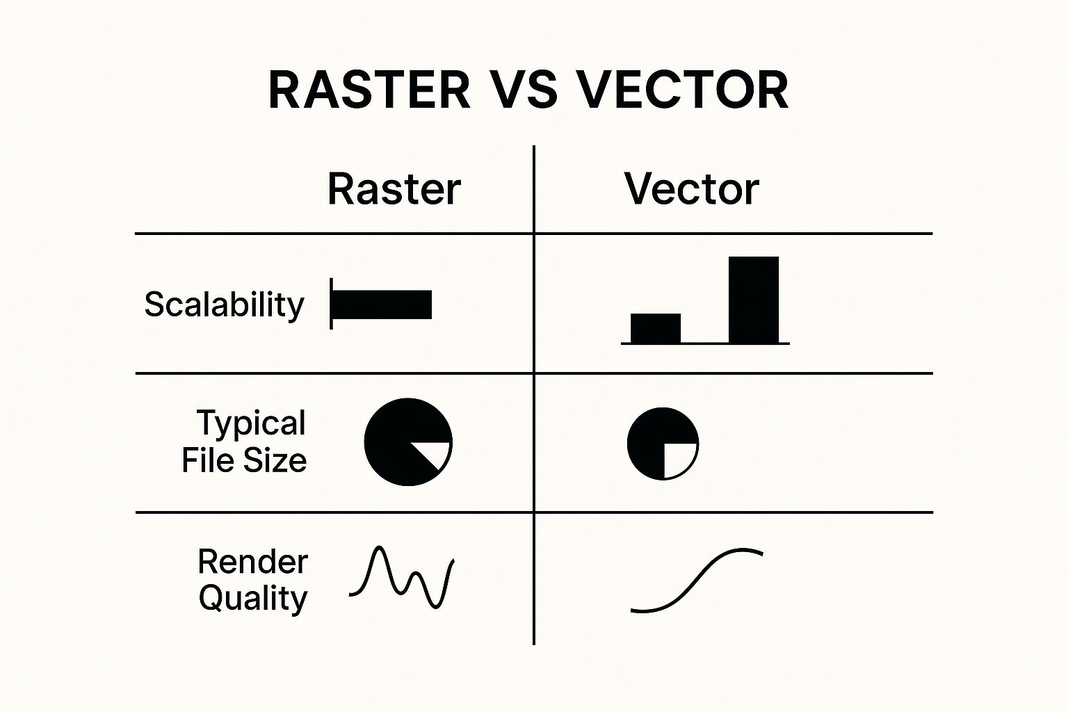Infographic about graphic design terms