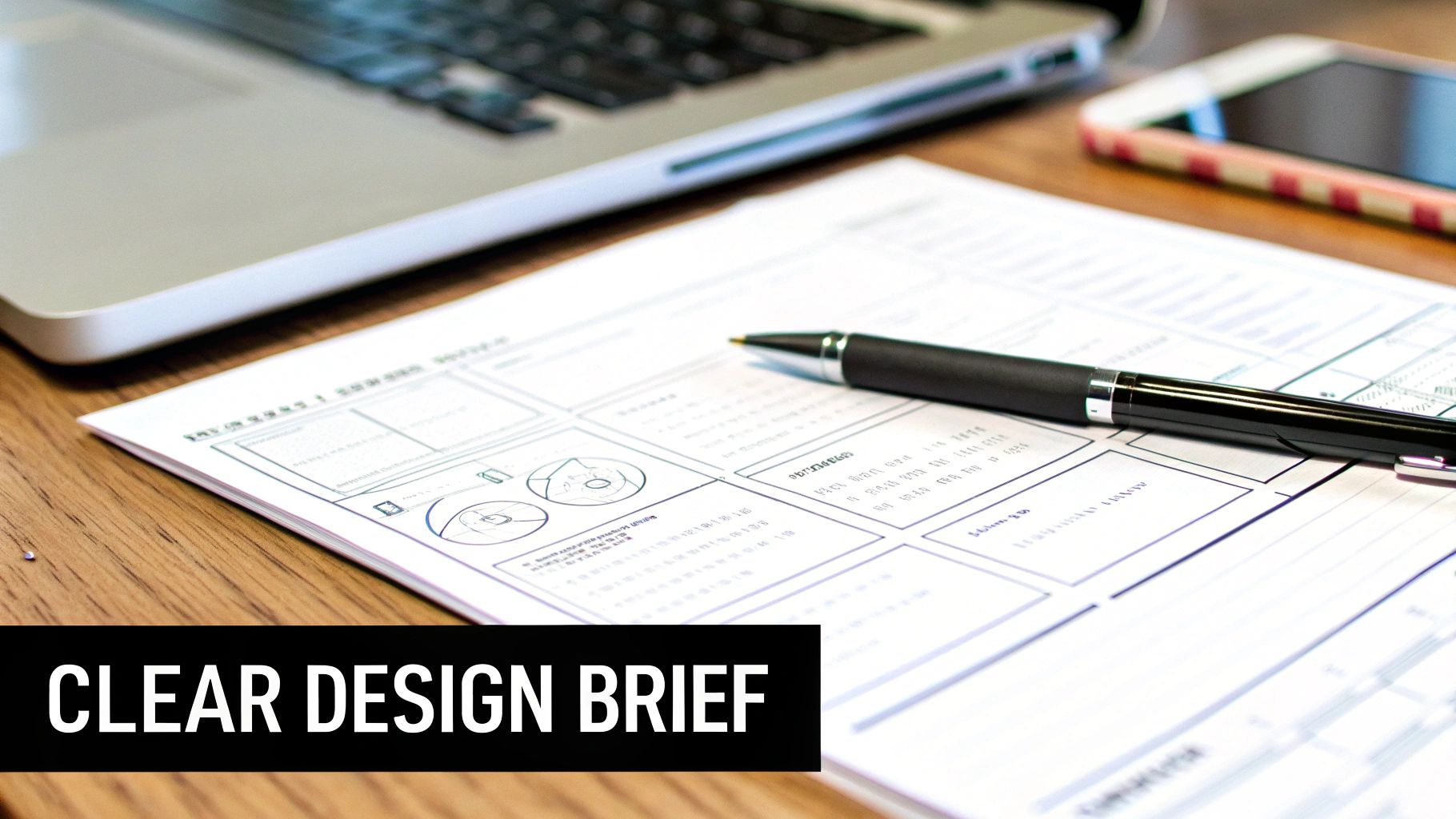 Clear design brief example