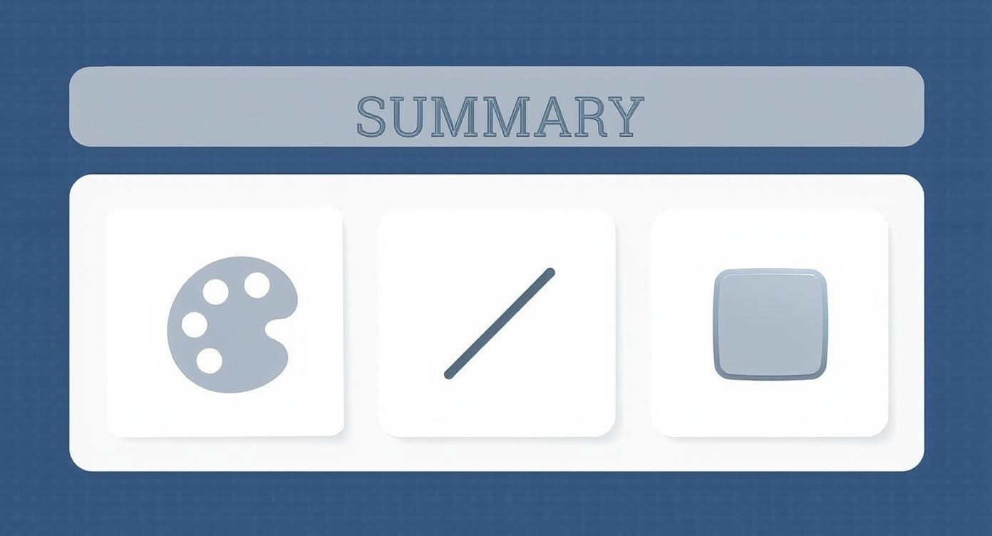 Infographic about making an icon