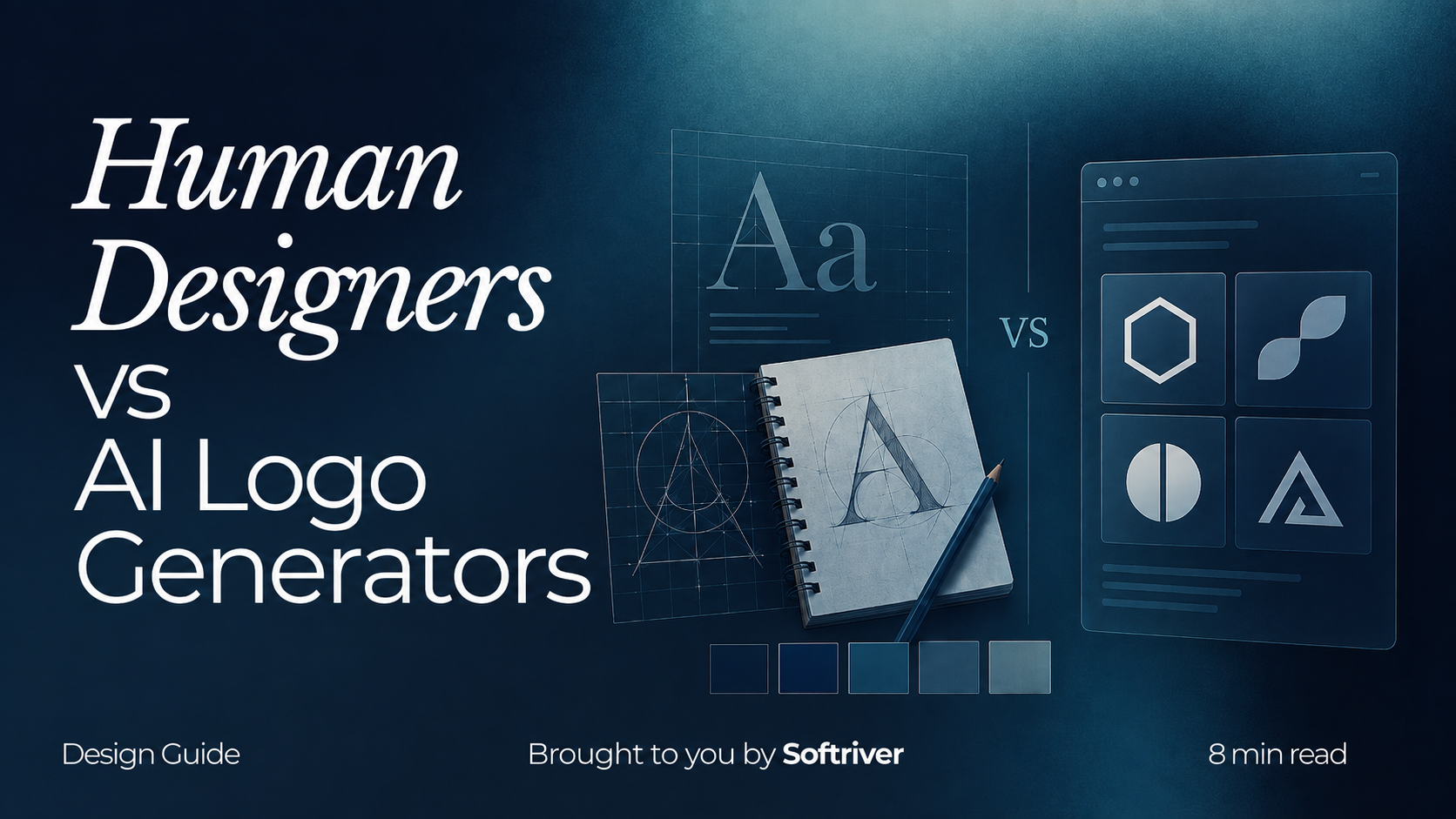 Human Designers vs AI Logo Generators, 2026 — brought to you by Softriver