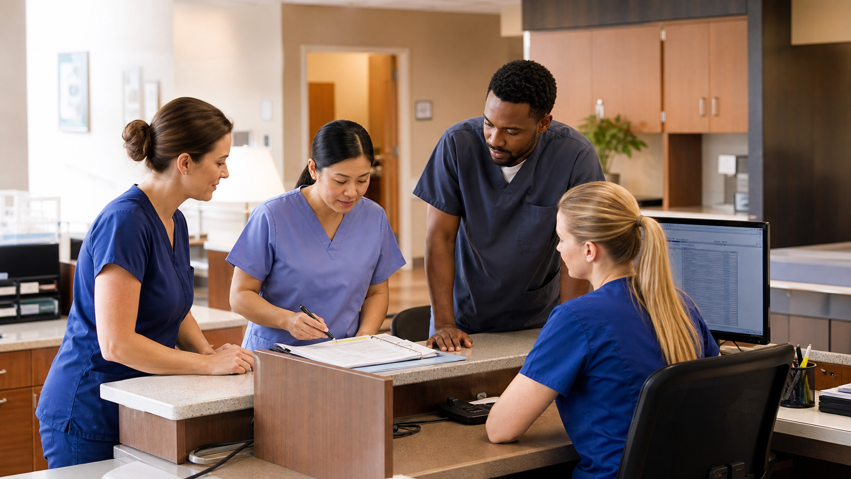 Long-term care staffing team support
