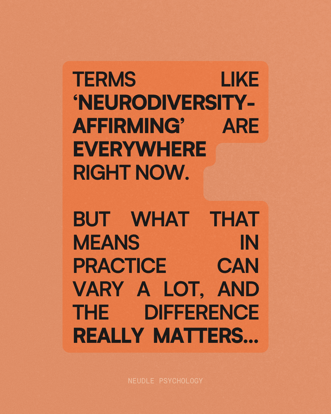 On Neuro-Affirming