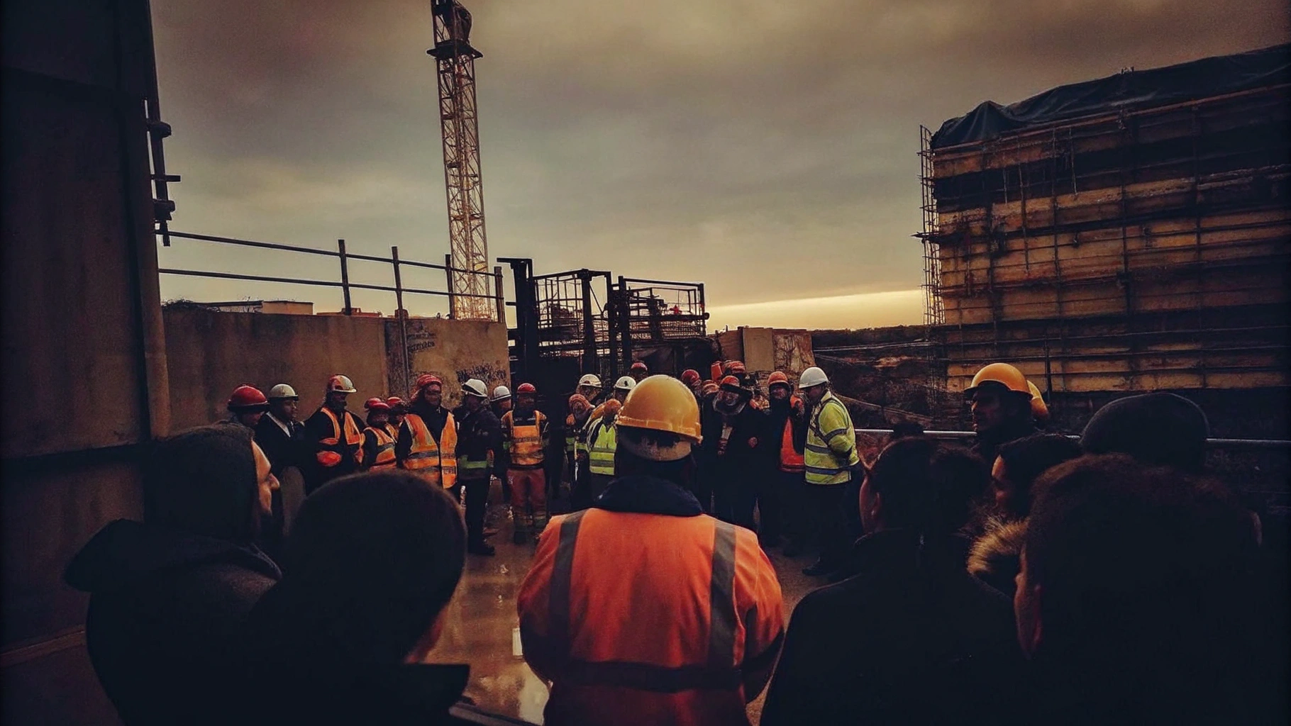Safety Training on a Construction Site
