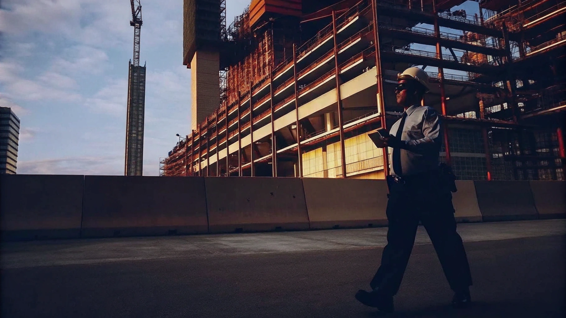 Professional Security Patrol at Construction Site Professional Security Patrol at Construction Site
