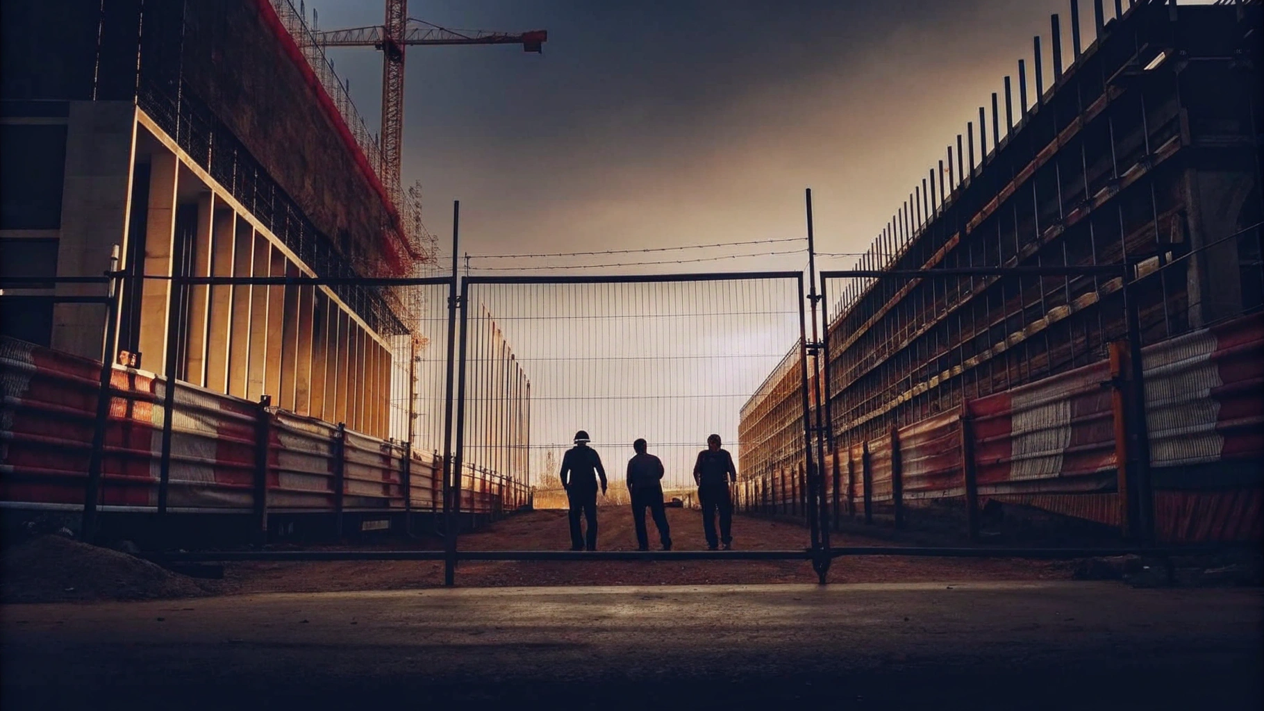Enhanced Security Measures at a Construction Site