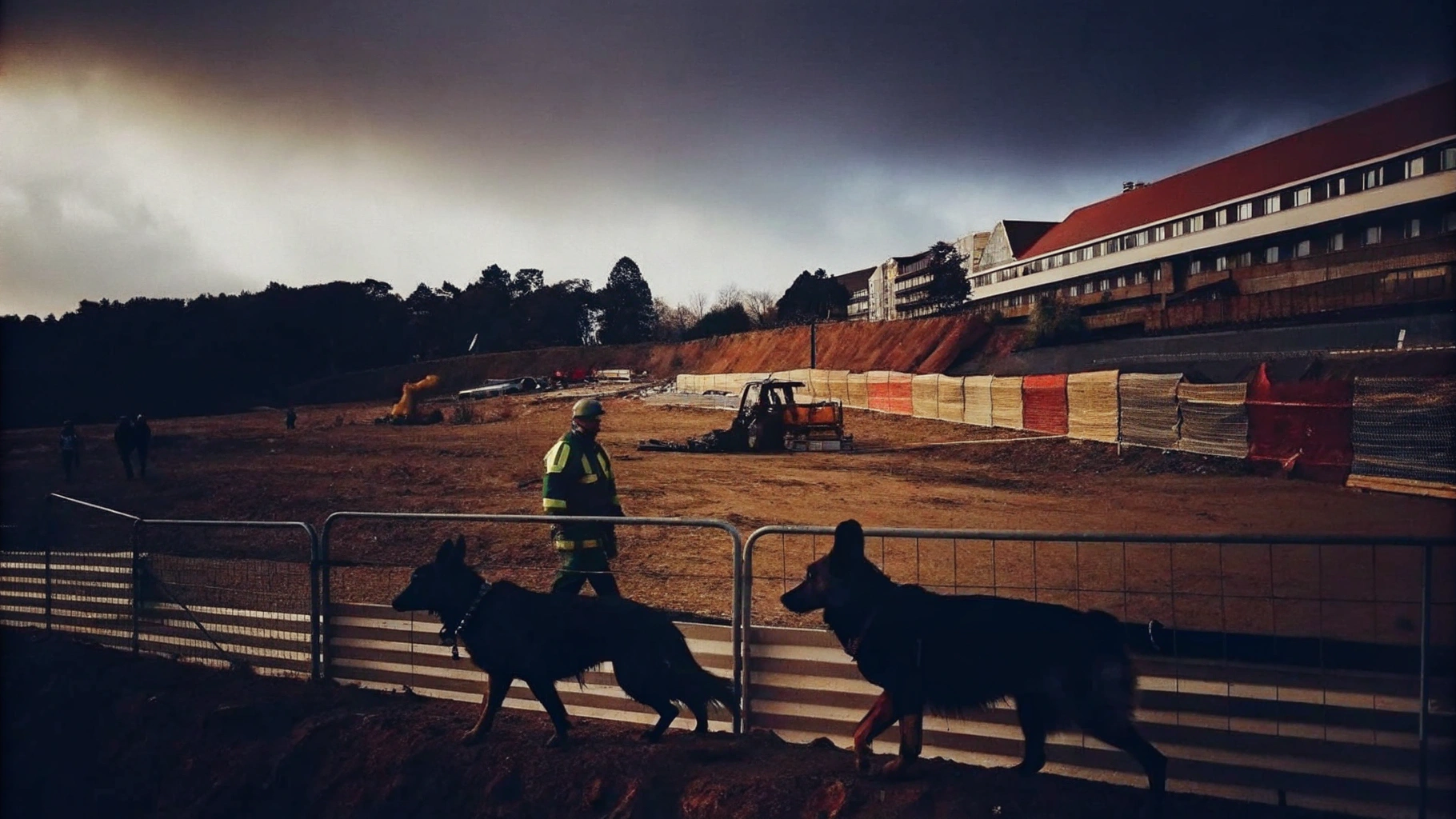 Canine Security Solutions at Construction Site