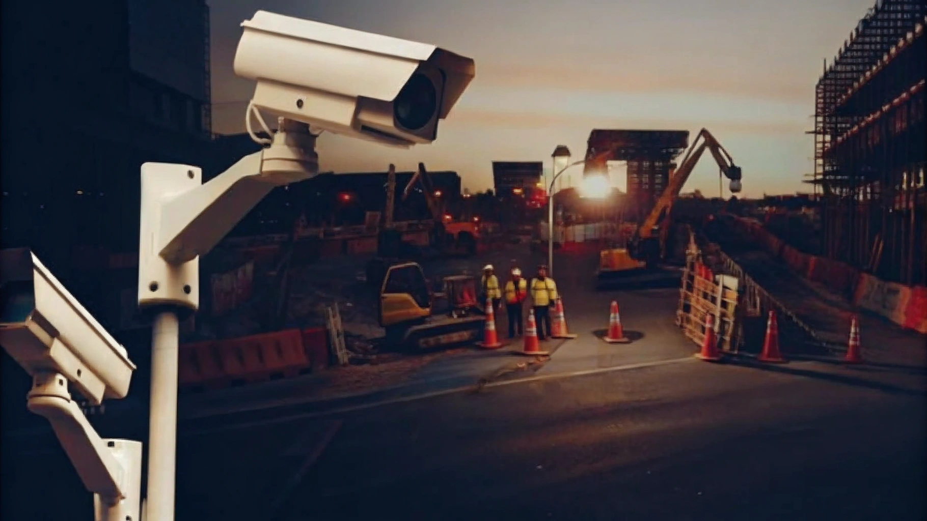 CCTV Surveillance Enhancing Safety on Construction Sites