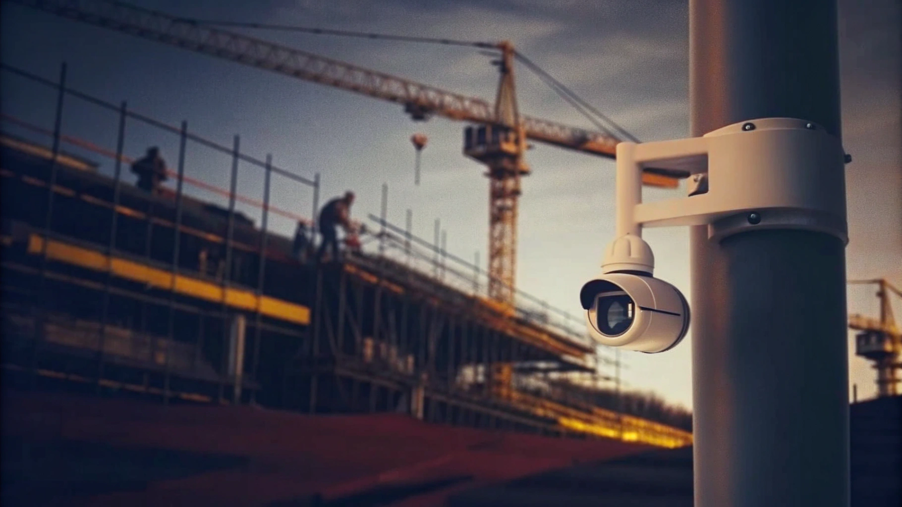 PTZ Camera in Action at Construction Site