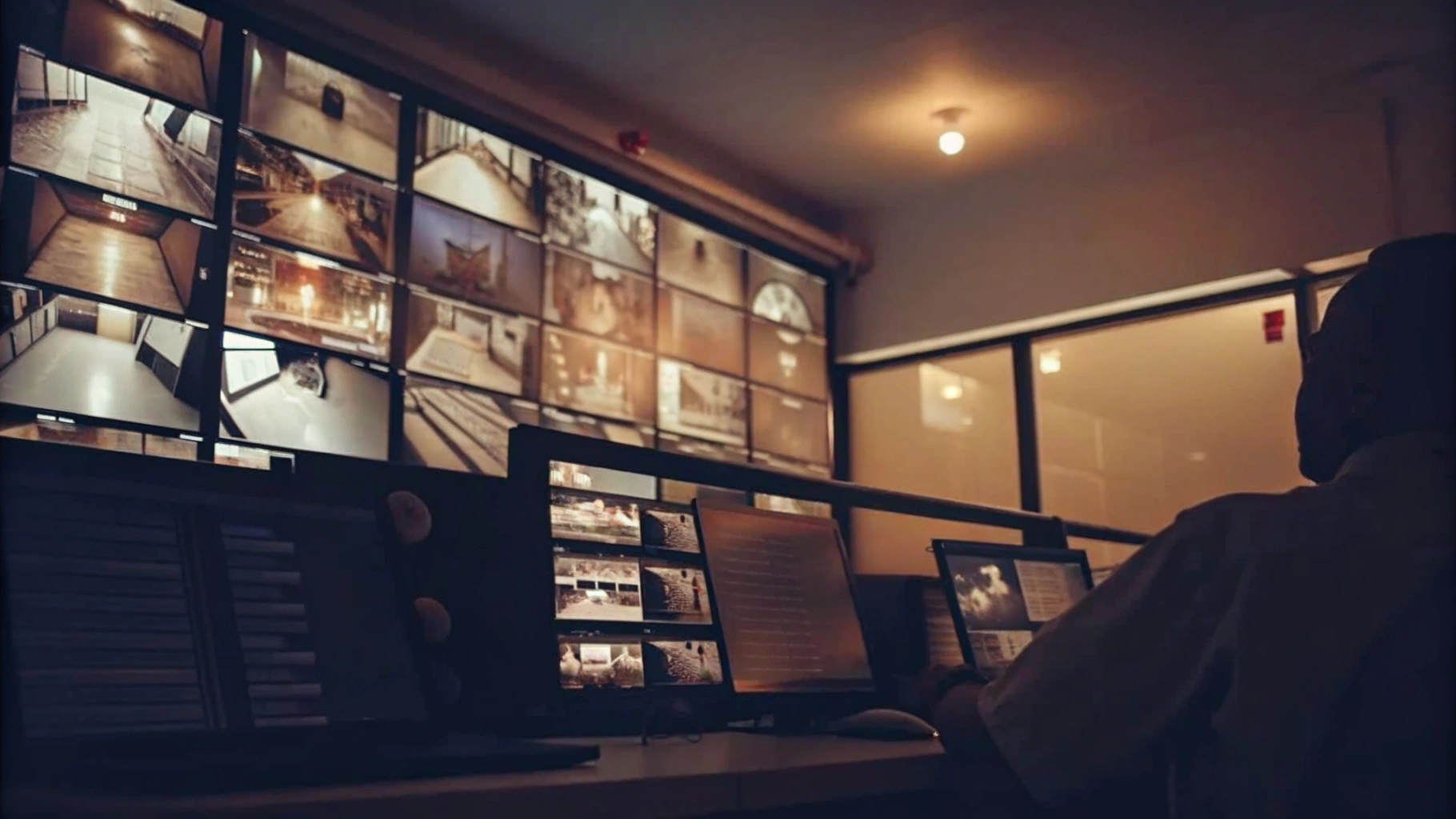 High-Tech Security Control Room