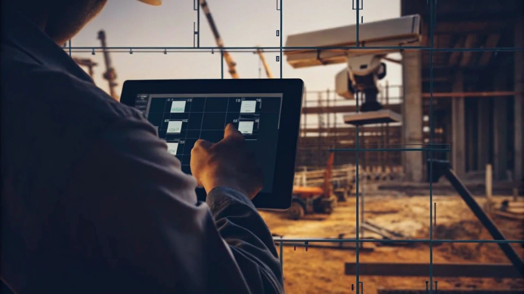 Advanced Security Solutions at a Construction Site