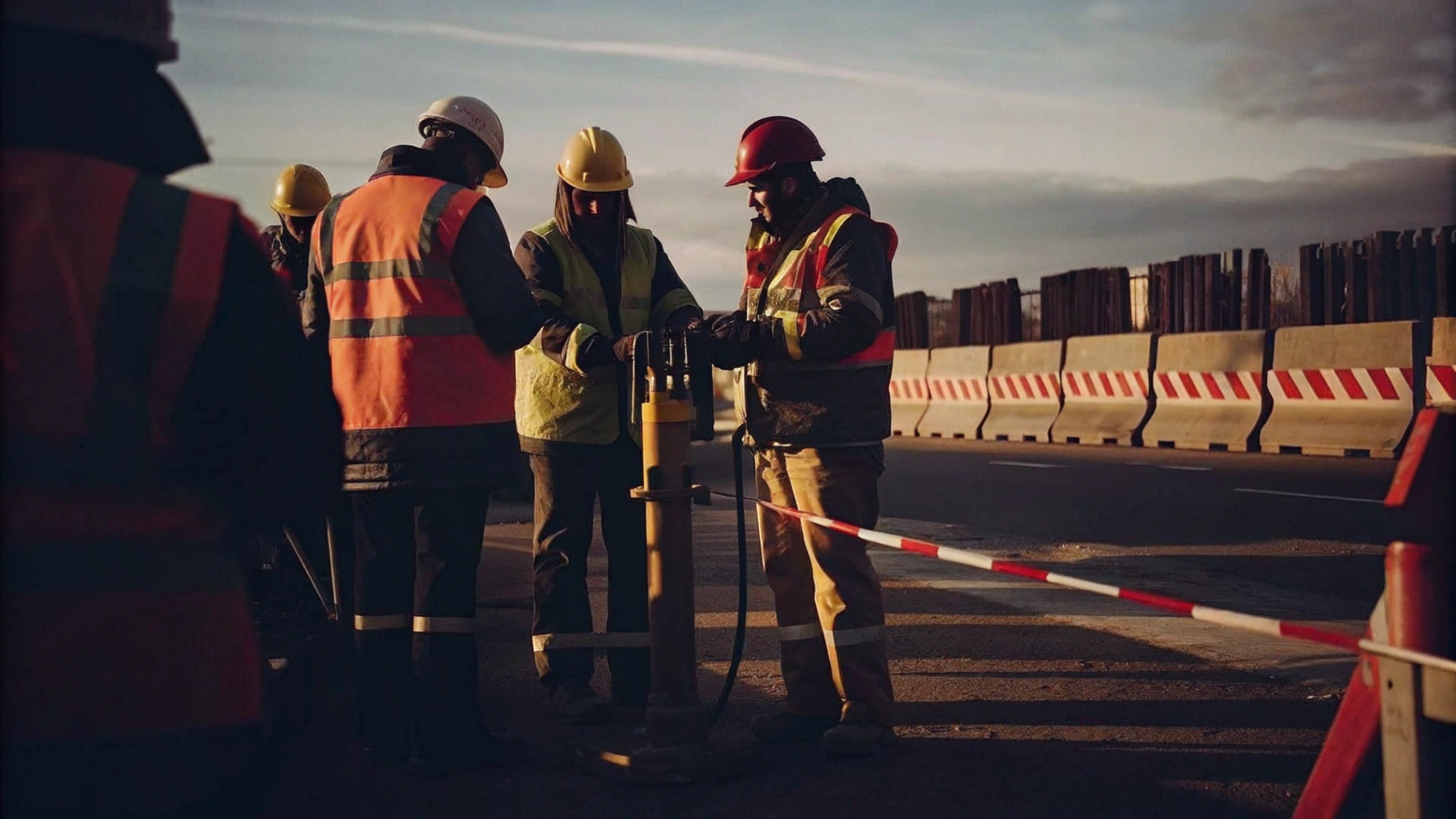 Safety Training on a Construction Site