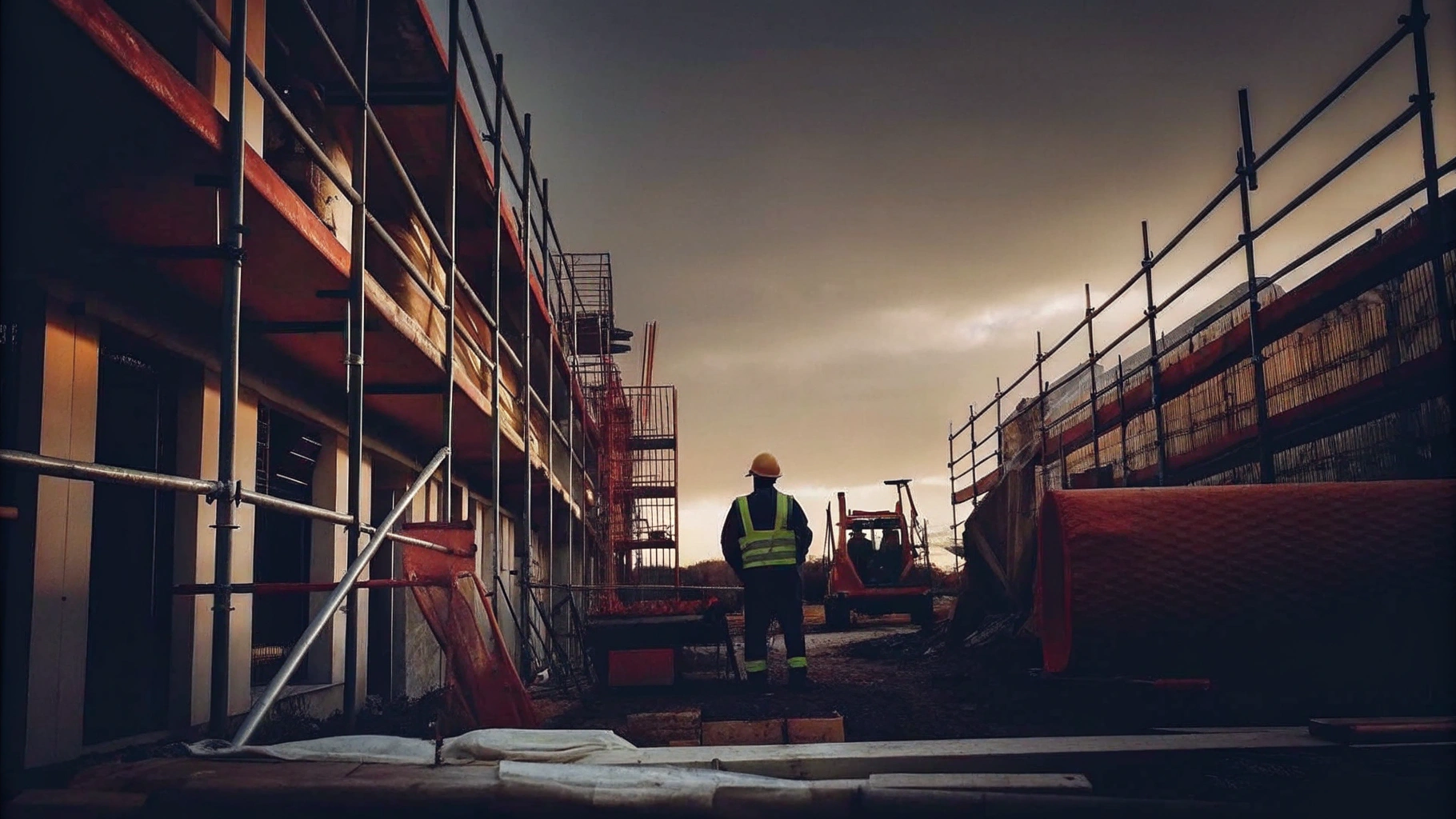Construction Site Security Officer in Action