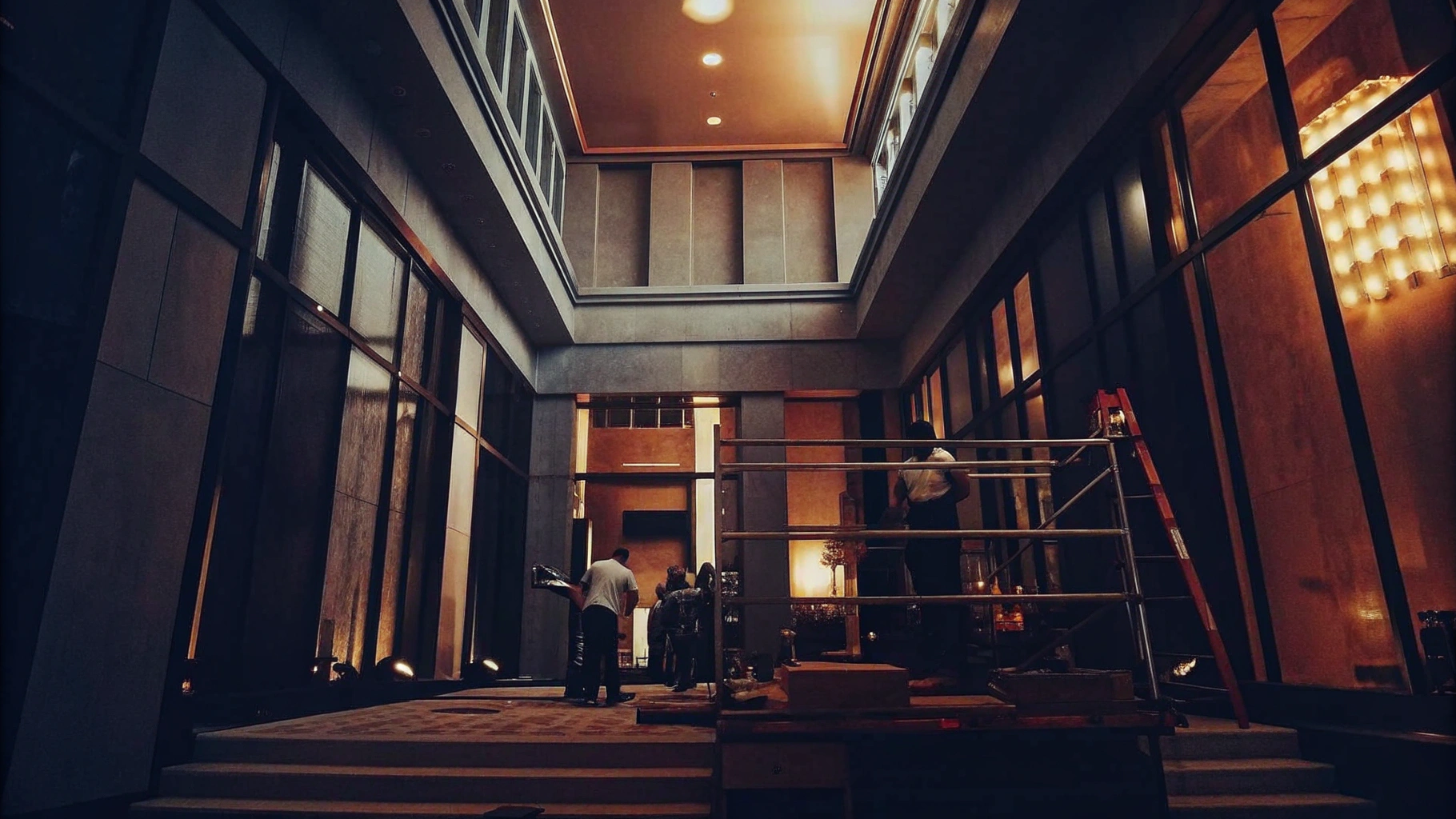 Security Measures at Luxury Hotel Construction Site
