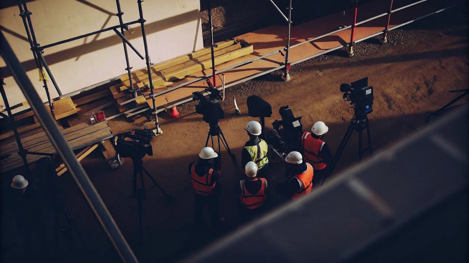 CCTV Installation Process on a Construction Site