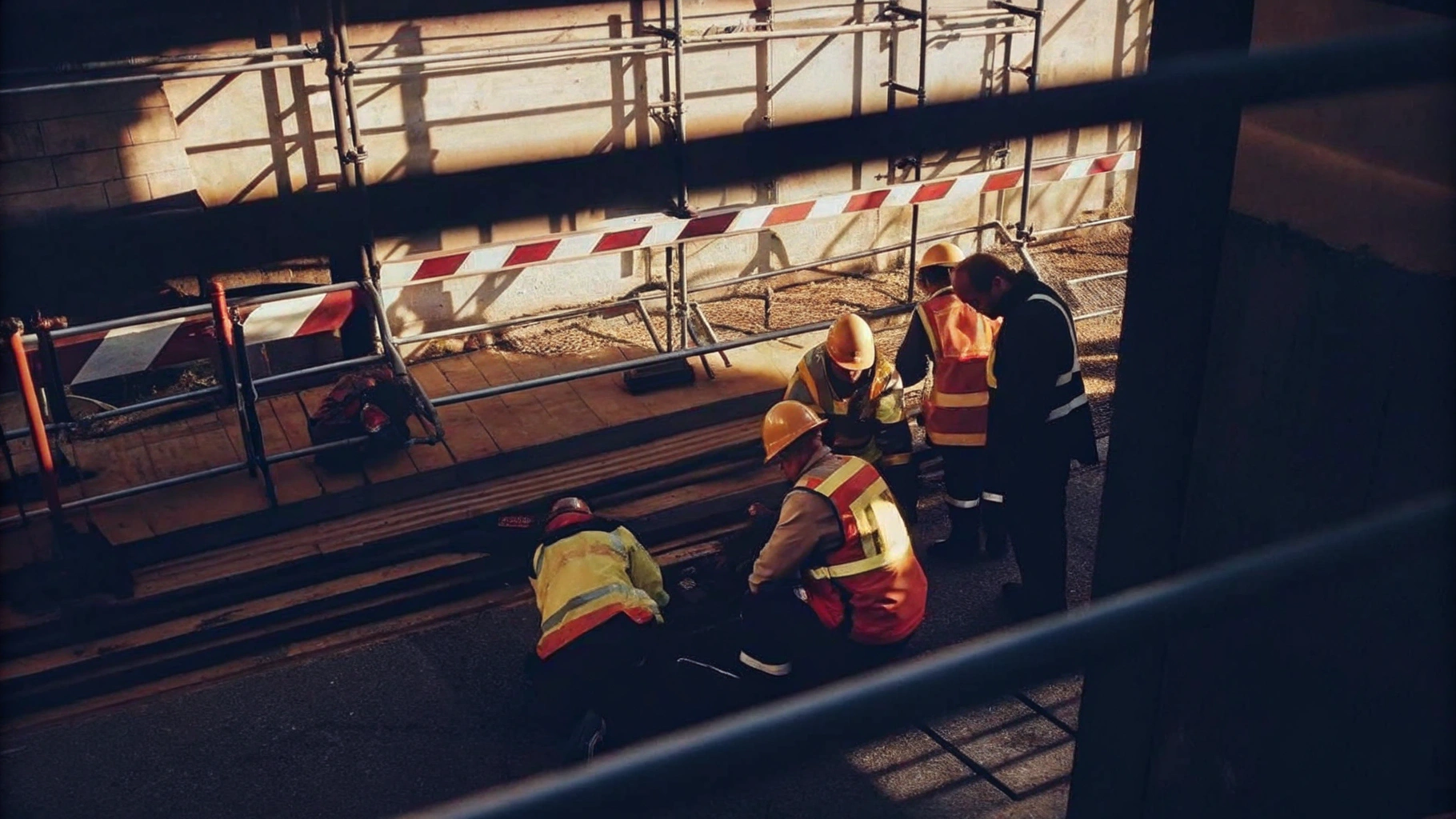Emergency Response Training at Construction Site