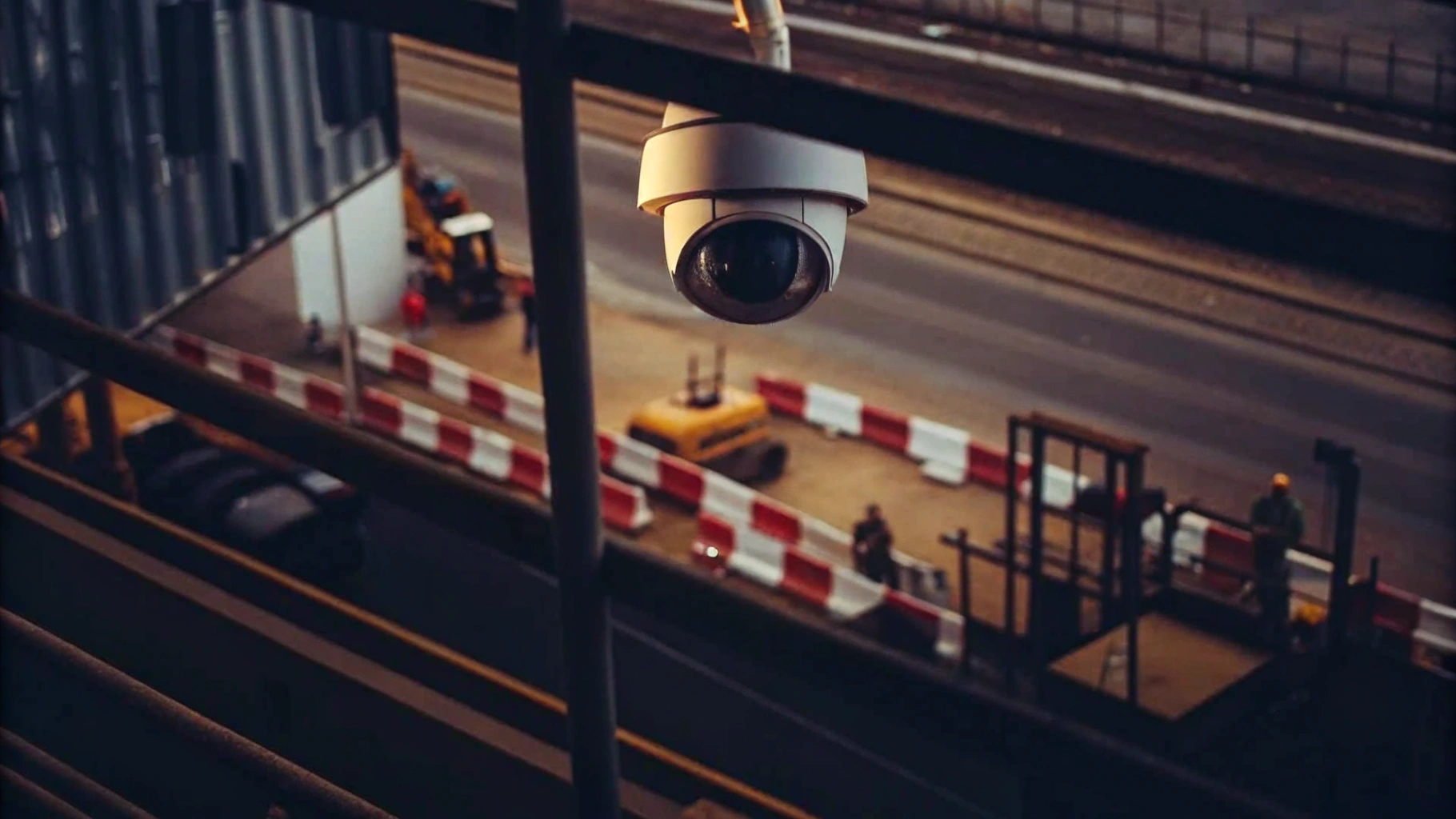 High-Resolution Security Monitoring on a Construction Site