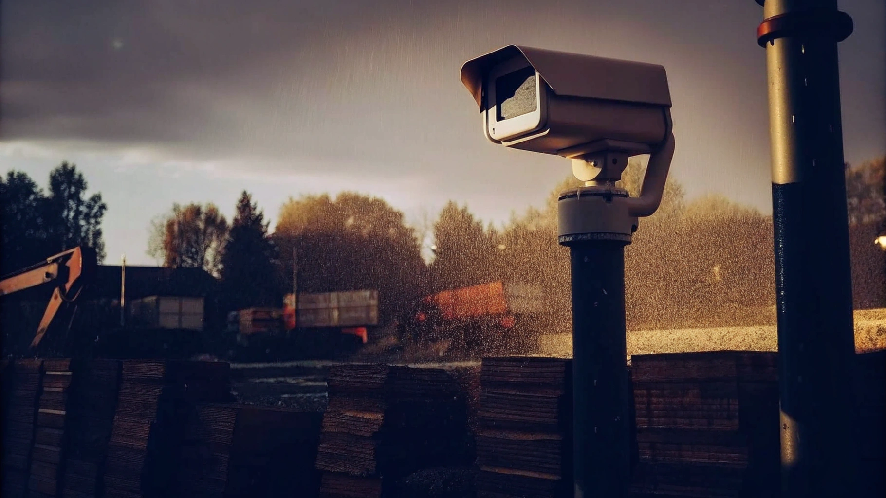 Durable Surveillance Camera in Outdoor Setting