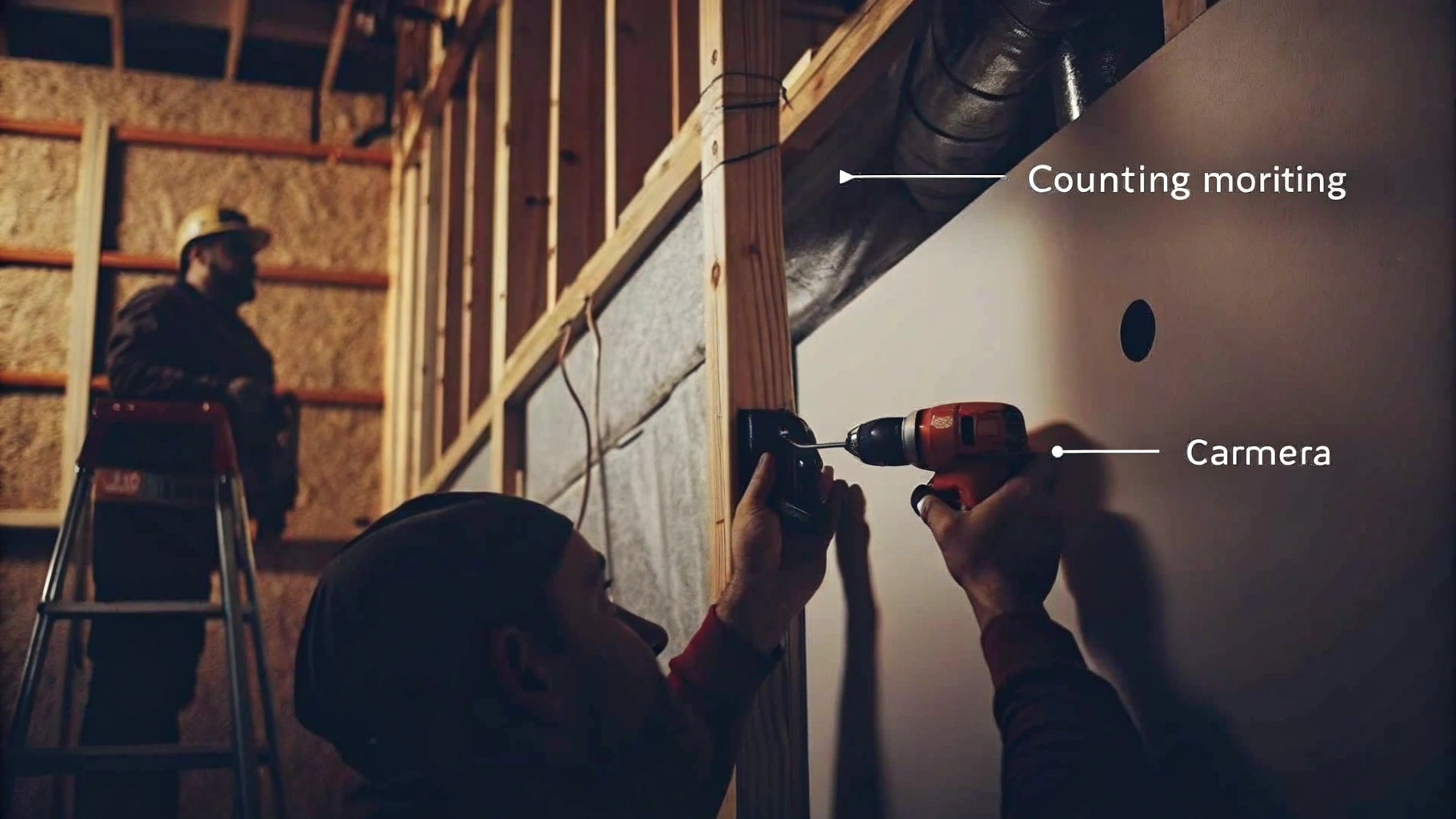 Installing Security Cameras on a Construction Site