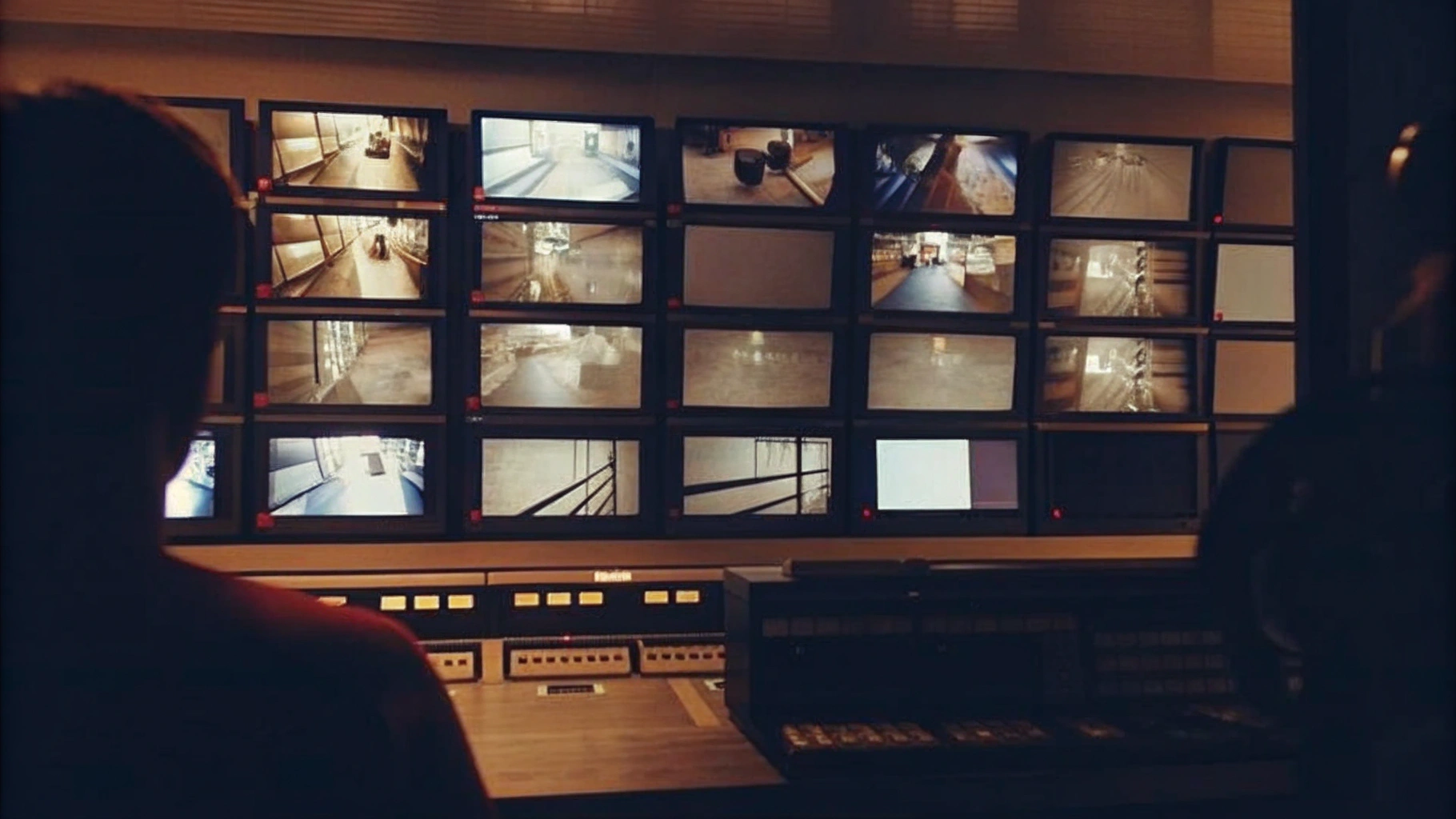 High-Tech CCTV Control Room Monitoring