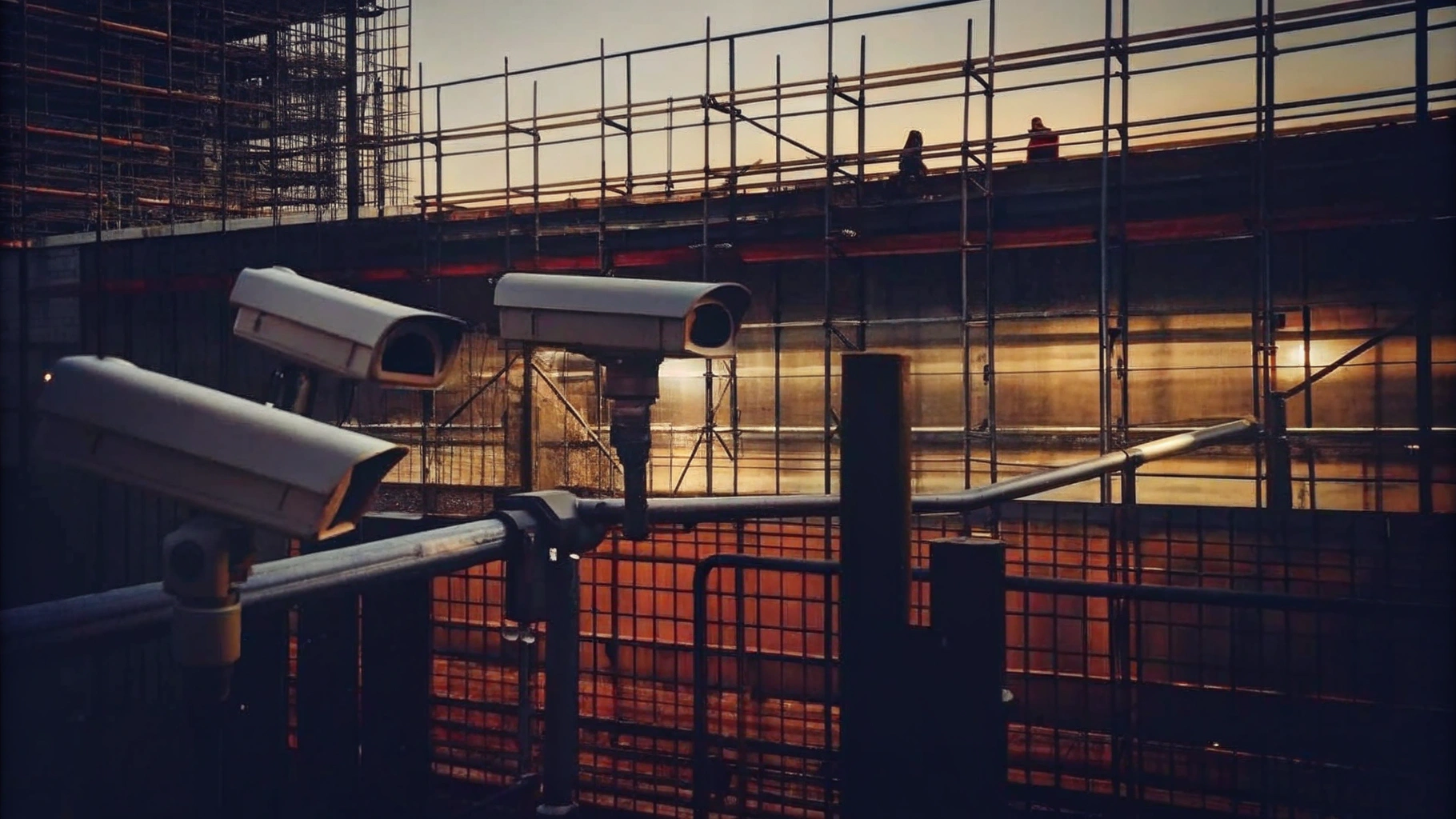Integrated Security Solutions at Construction Site