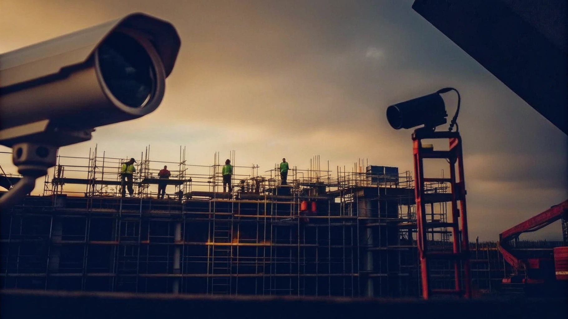 CCTV Installation at a Construction Site