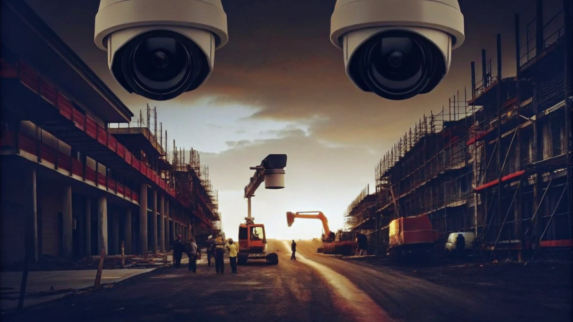 CCTV Security on a Construction Site
