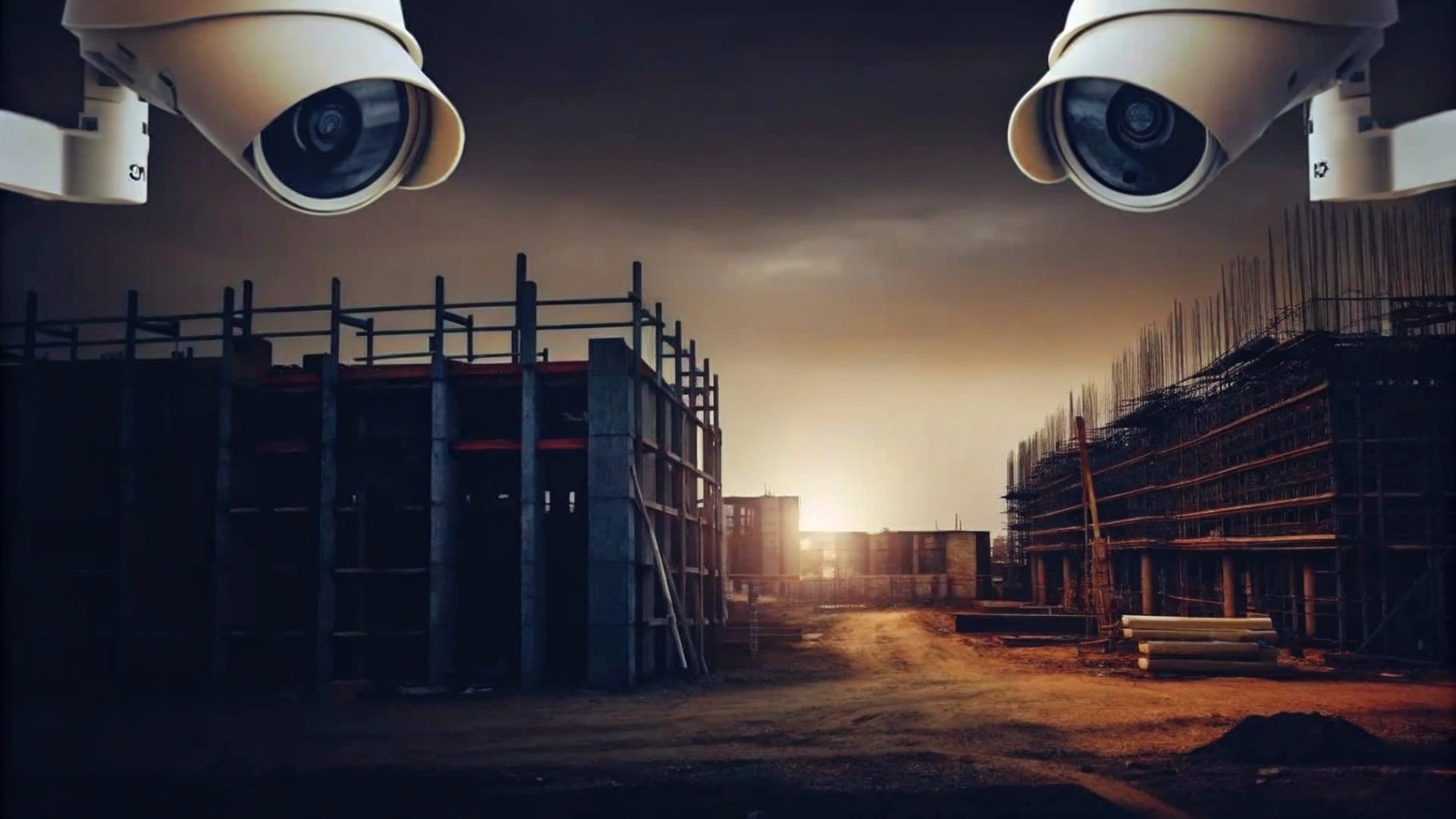 Advanced Security Technology at a Construction Site