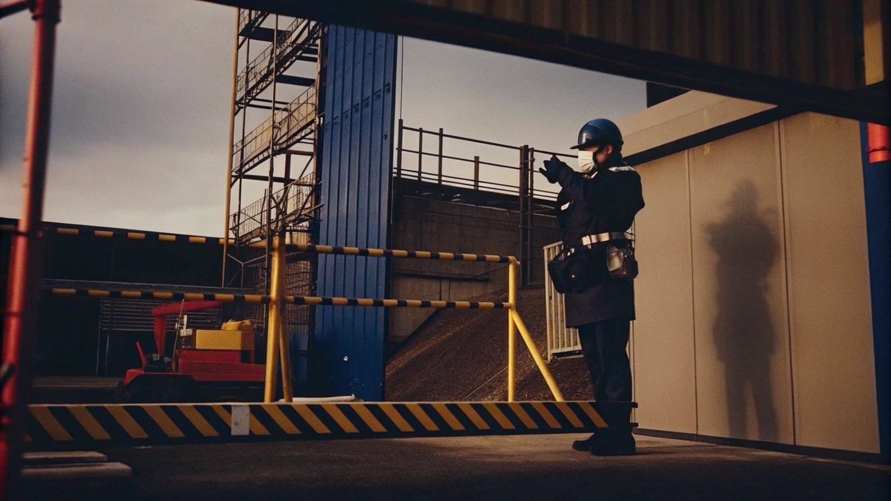 Professional Security at a Construction Site