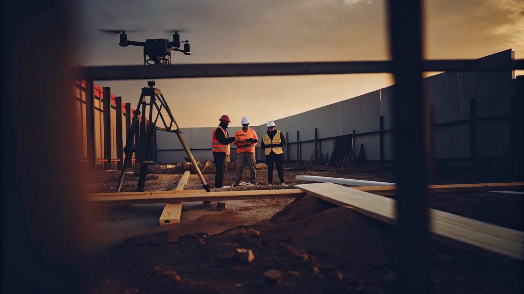 Drone Surveillance on a Construction Site