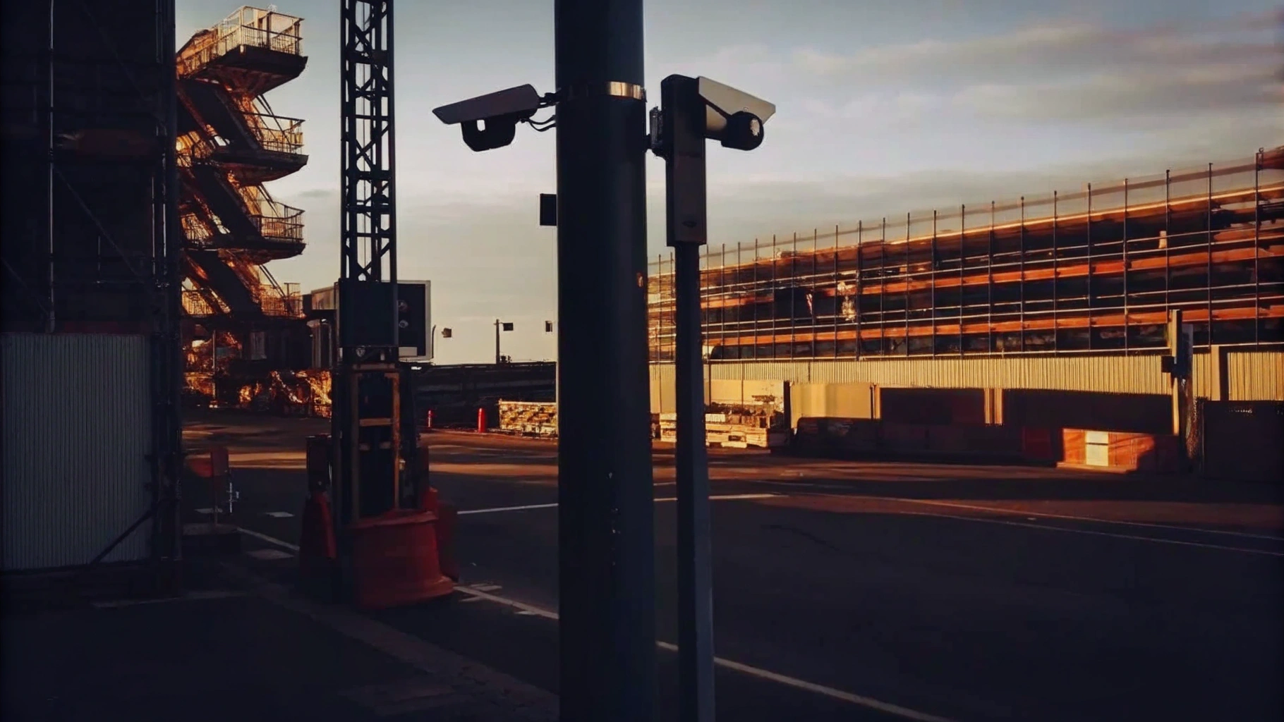 Enhanced Security Measures on a Construction Site