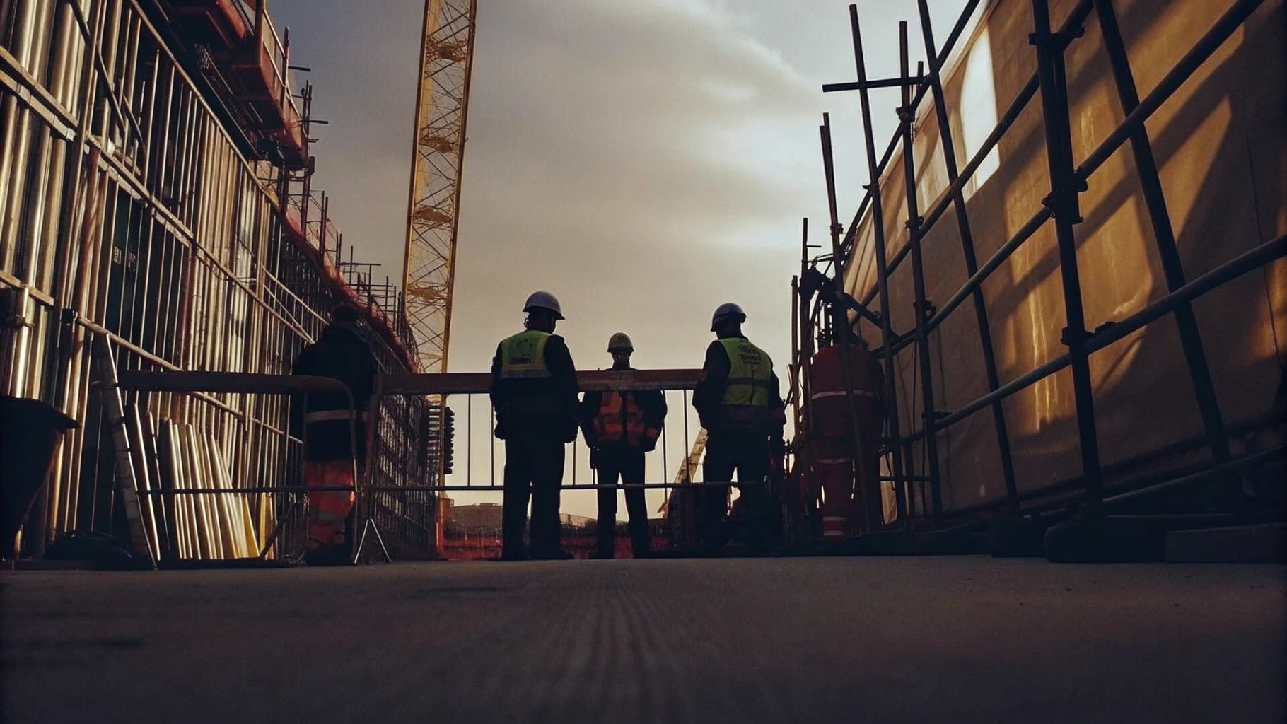 Security Guards at a Construction Site
