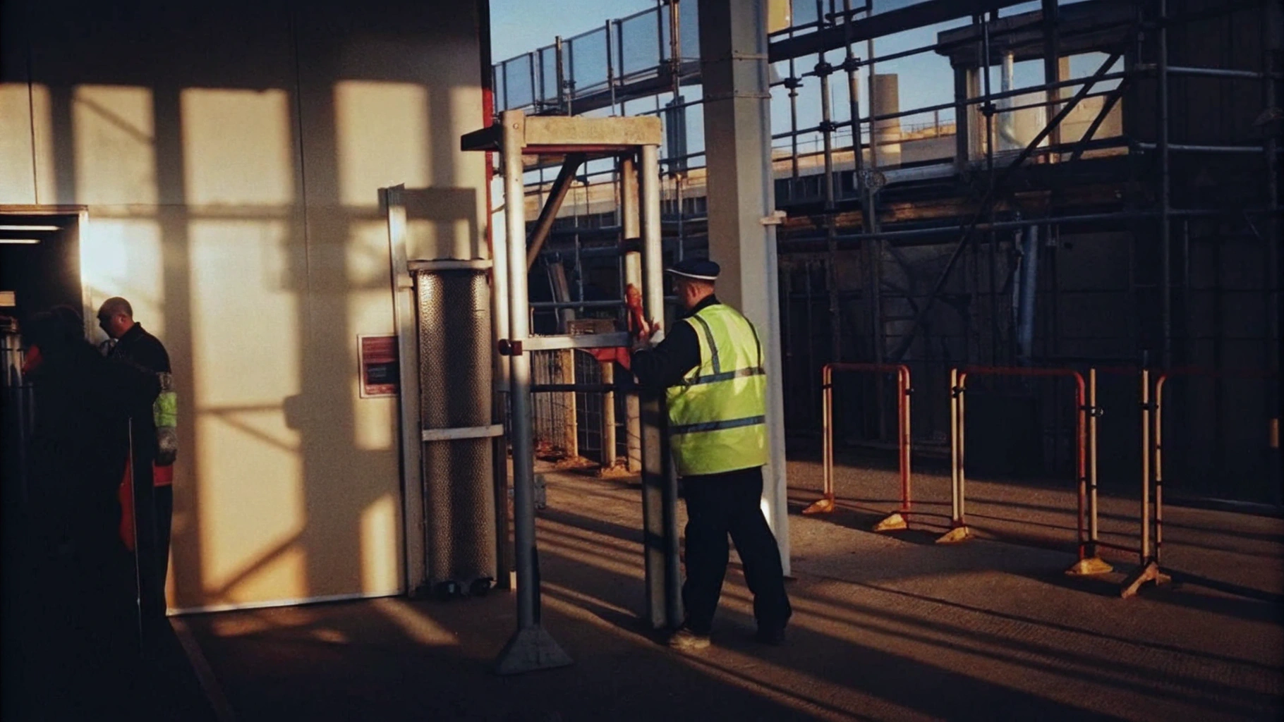 Security Guard on Construction Site