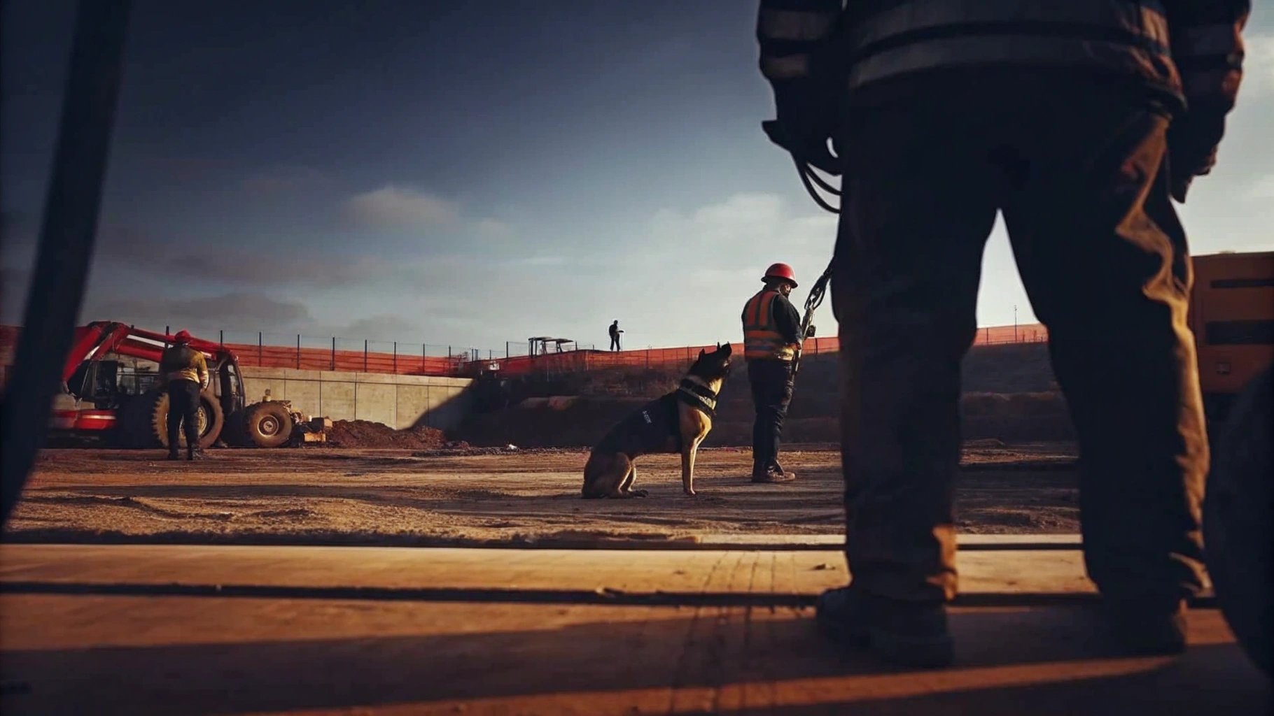 Canine Security on a Construction Site