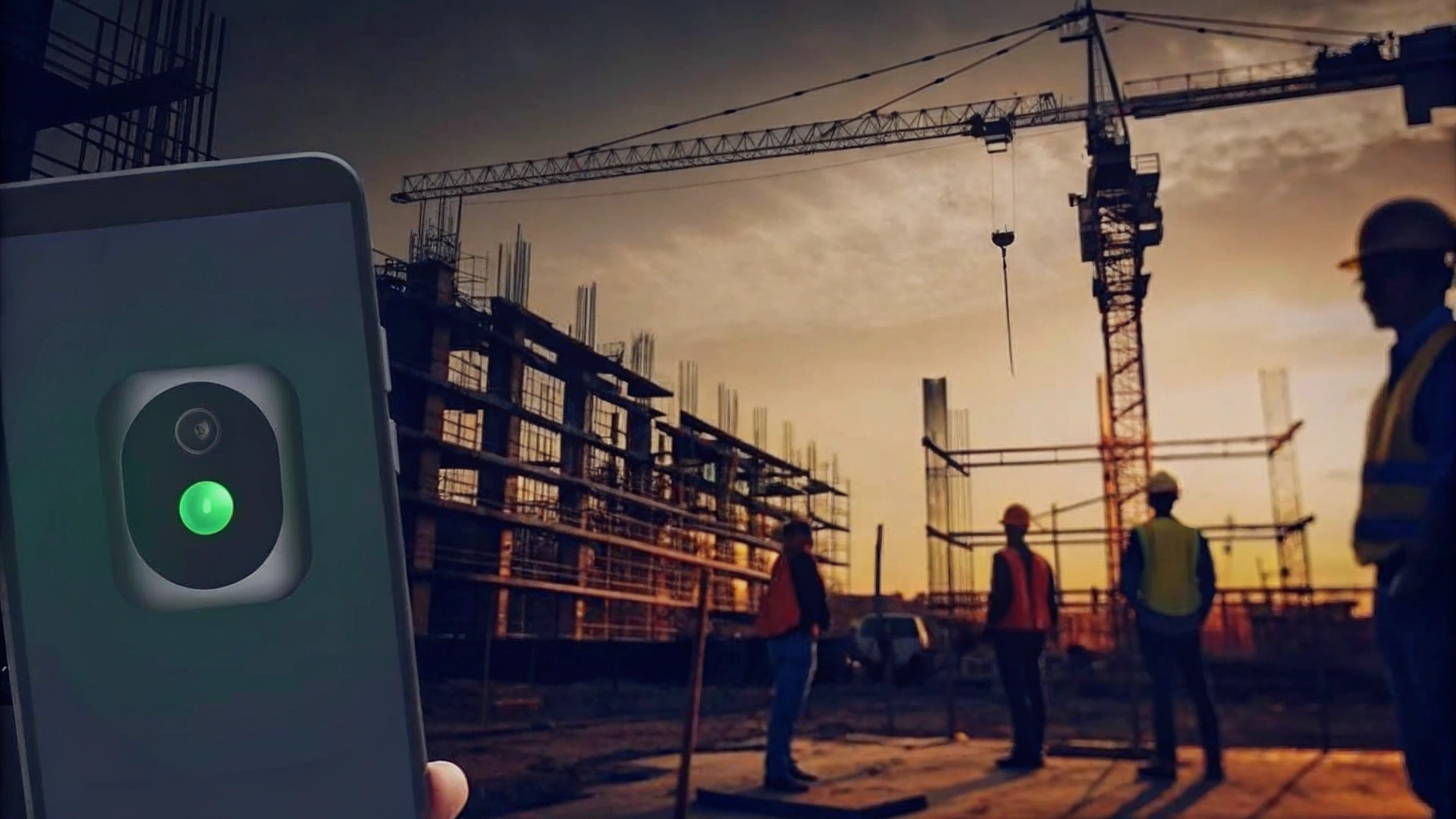Innovative Security Solutions at a Construction Site
