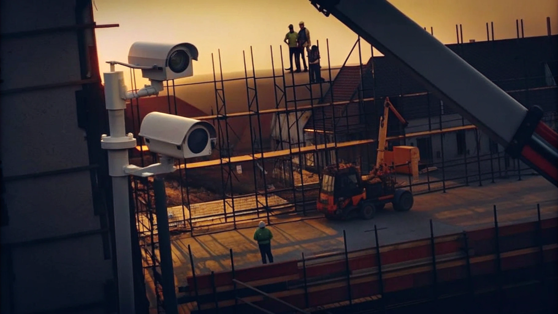 Integrated Security Solutions at a Construction Site