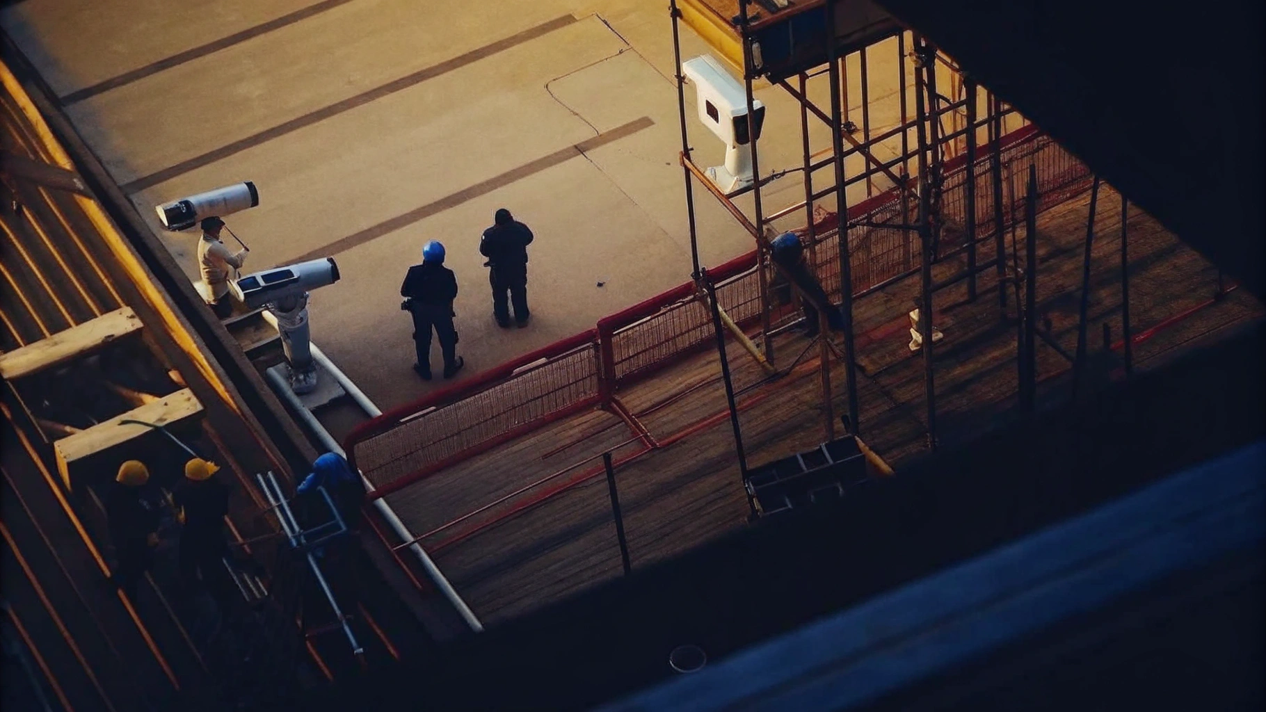 Security in Action at a Construction Site