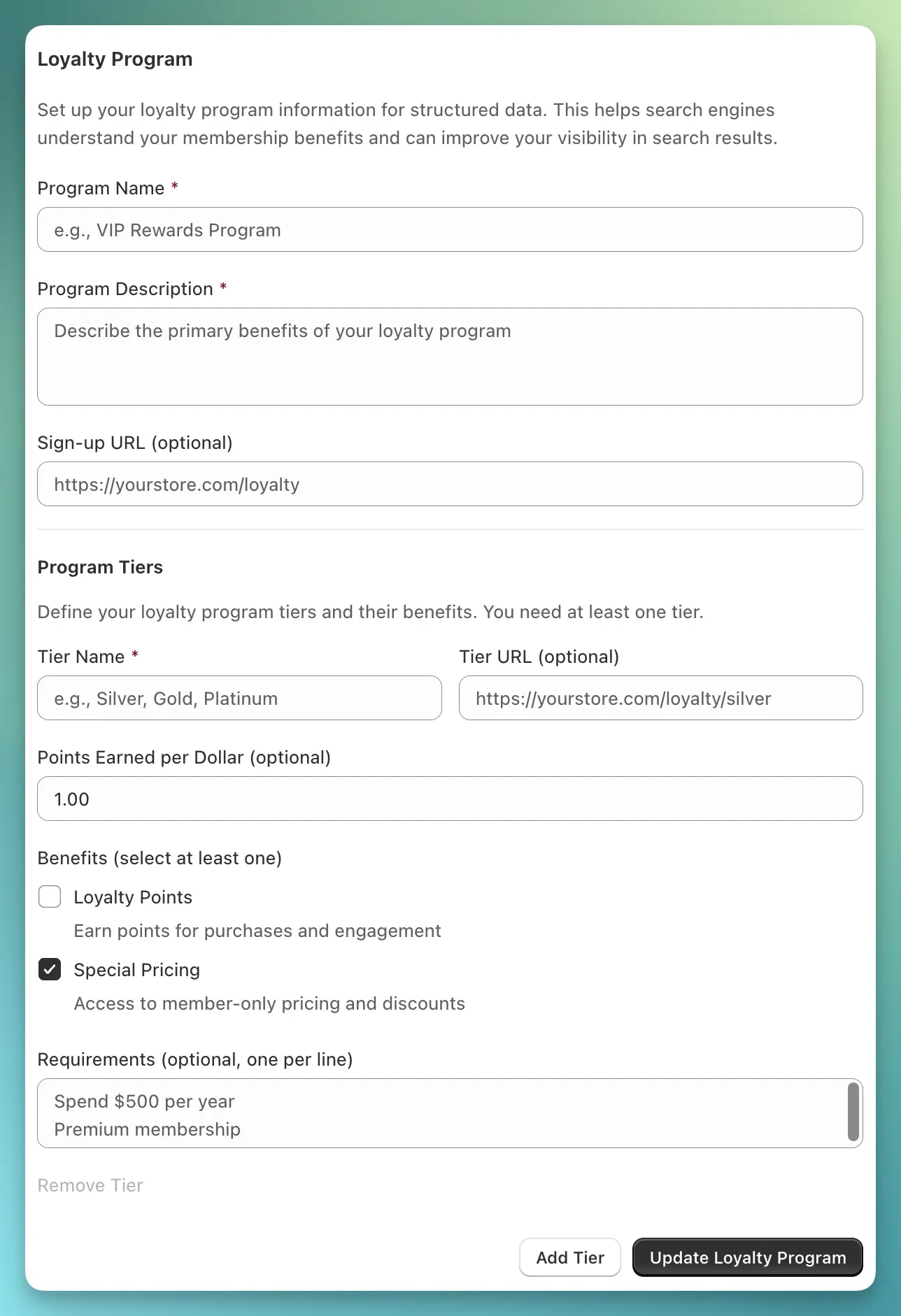 Schema Ninja - Rewards & Loyalty Program Schema