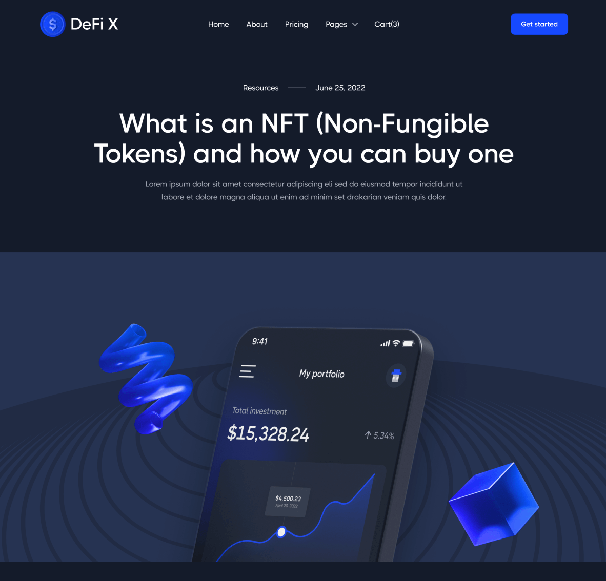 Blog Post - DeFi X Webflow Template